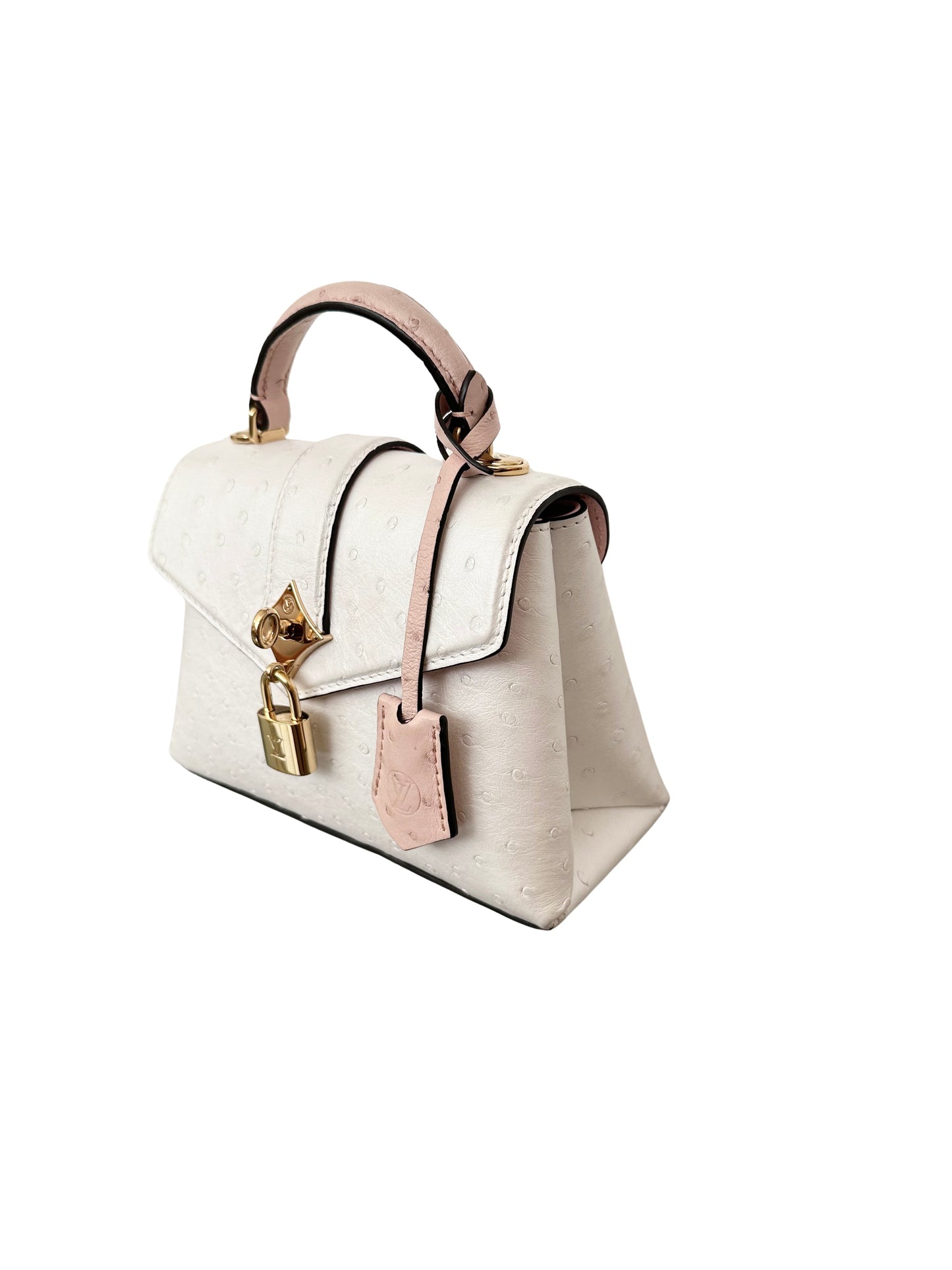 Louis Vuitton Rose des Vents Ostrich Mini Exotic Pearly White Sakura Pink