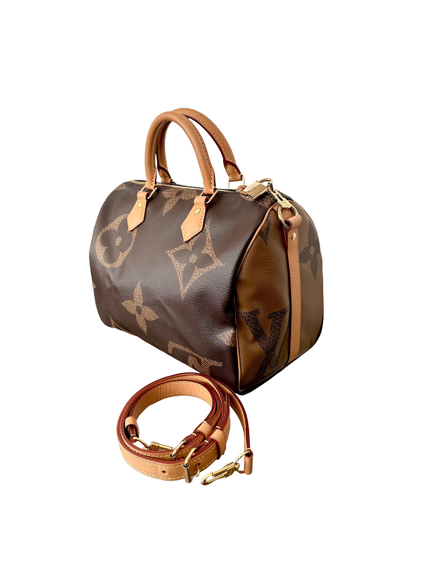 Louis Vuitton Speedy 30 Bandouliere Reverse Giant Monogram Bag