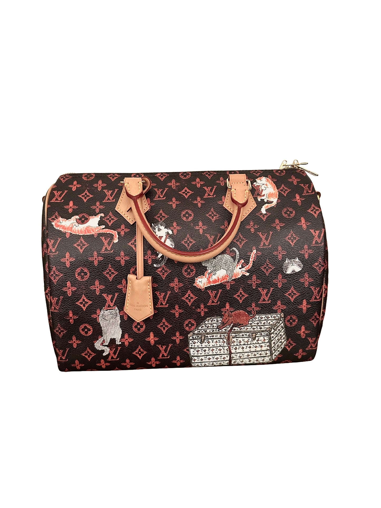 Louis Vuitton x Grace Coddington Catogram Speedy Bandouliere 30