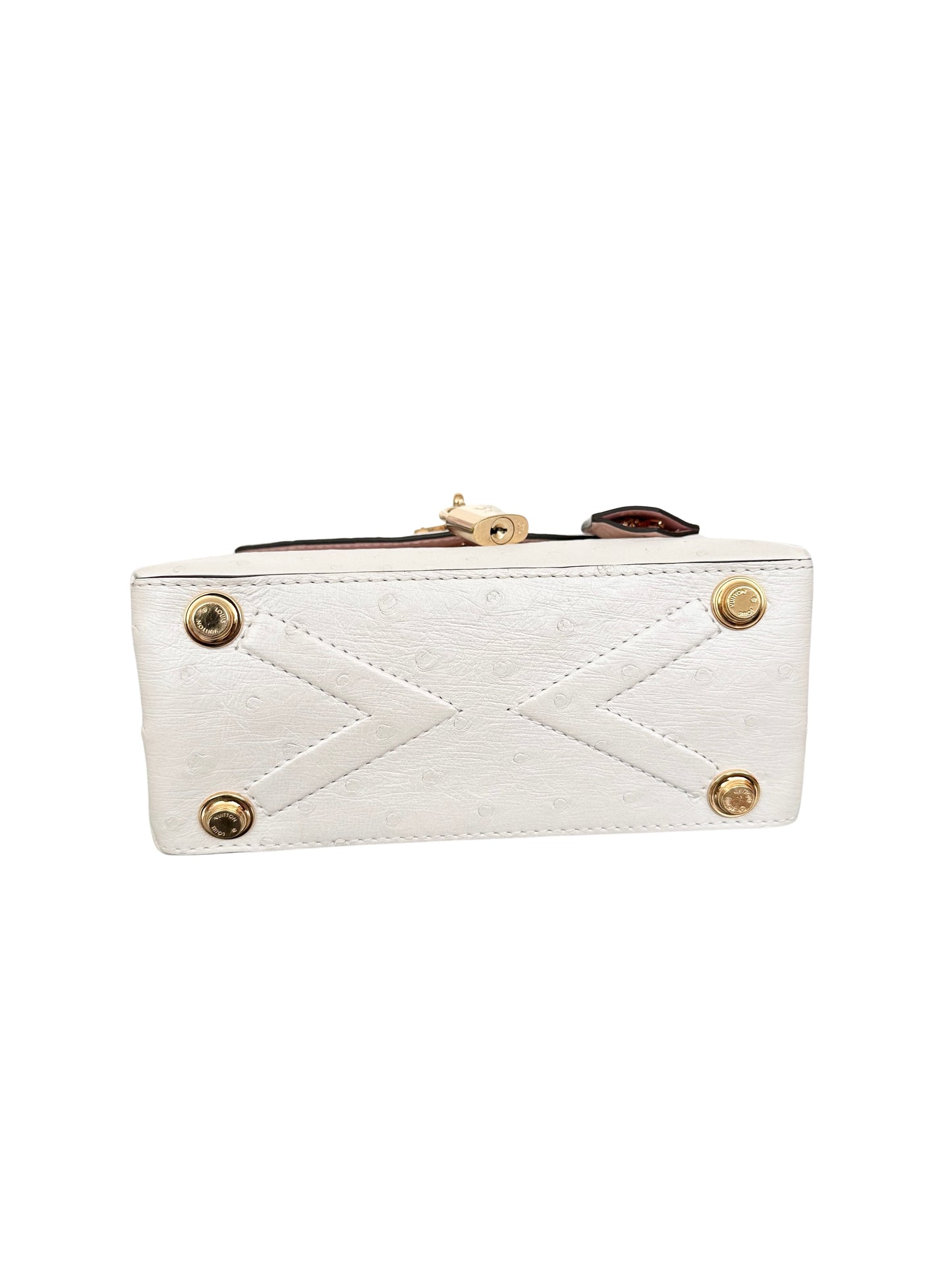 Louis Vuitton Rose des Vents Ostrich Mini Exotic Pearly White Sakura Pink