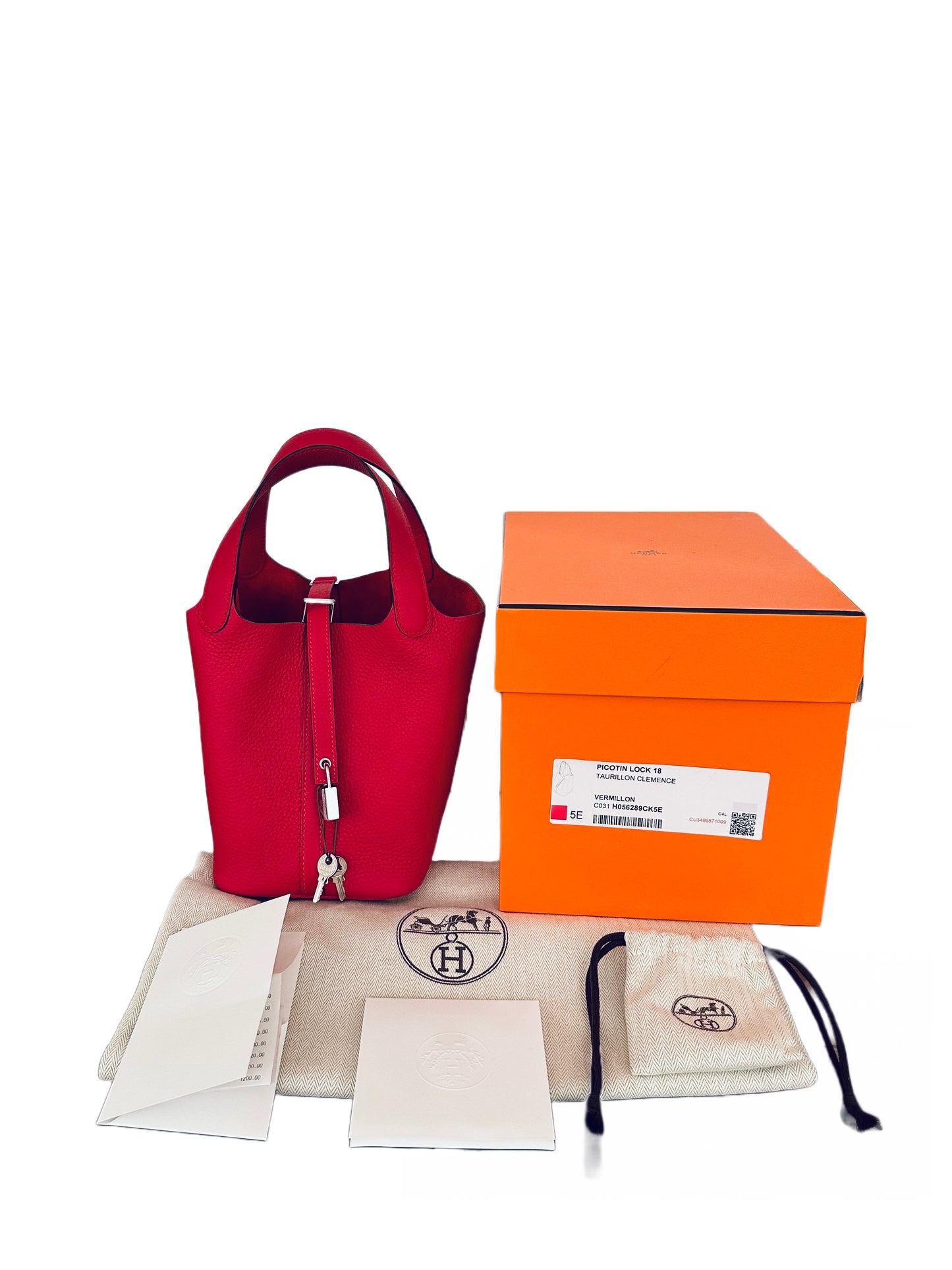 Hermes Taurillon Clemence Picotin Lock 18 PM Rose Mexico