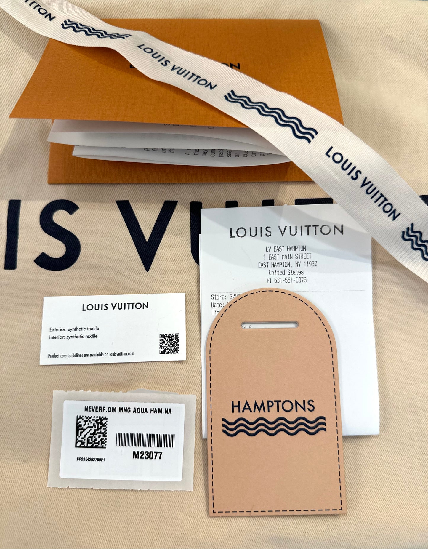 Louis Vuitton HAMPTONS By The Pool Neverfull GM Tote Bag Blue