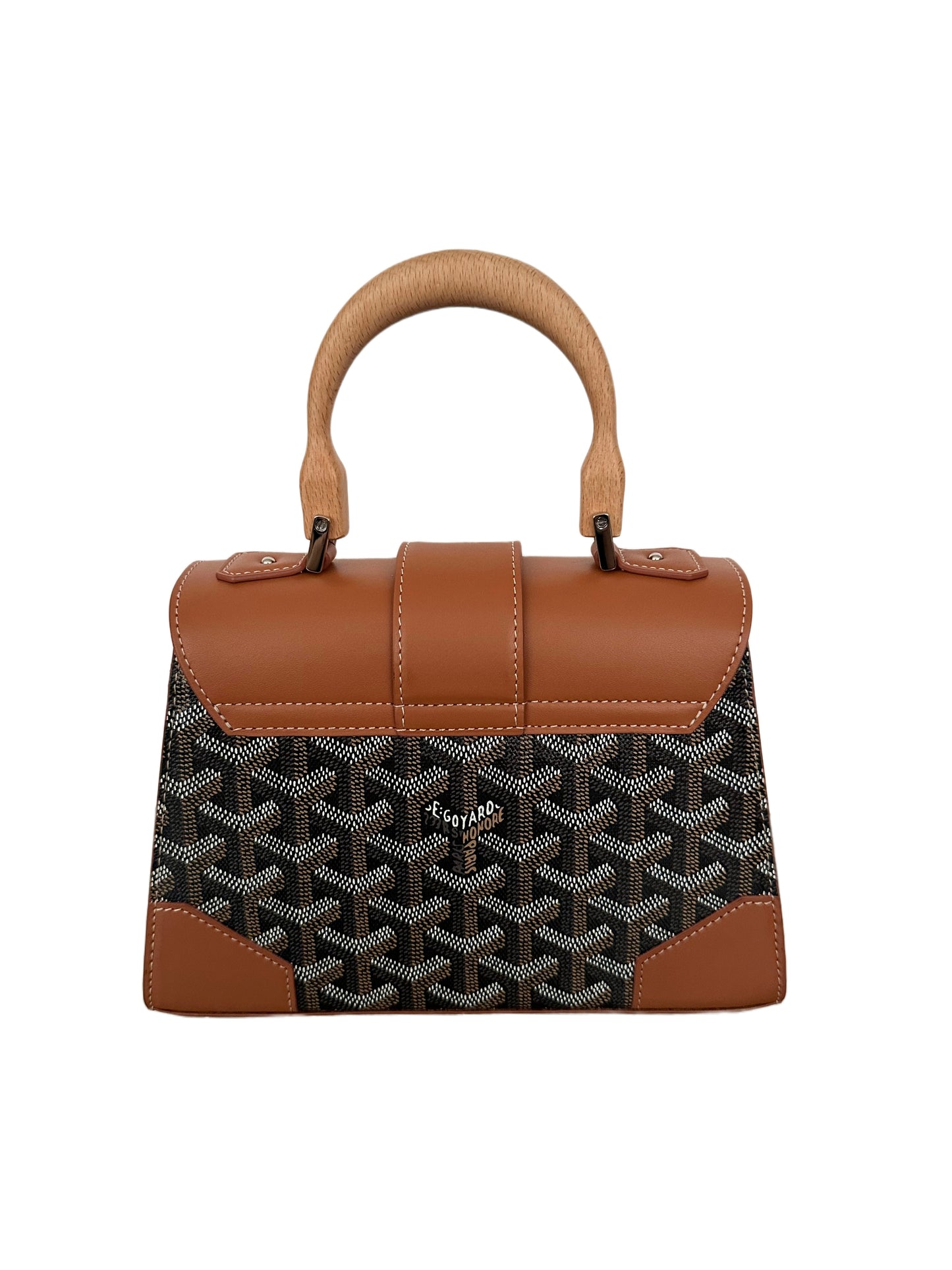 Goyard Saigon Mini Structured Brown Tan Black