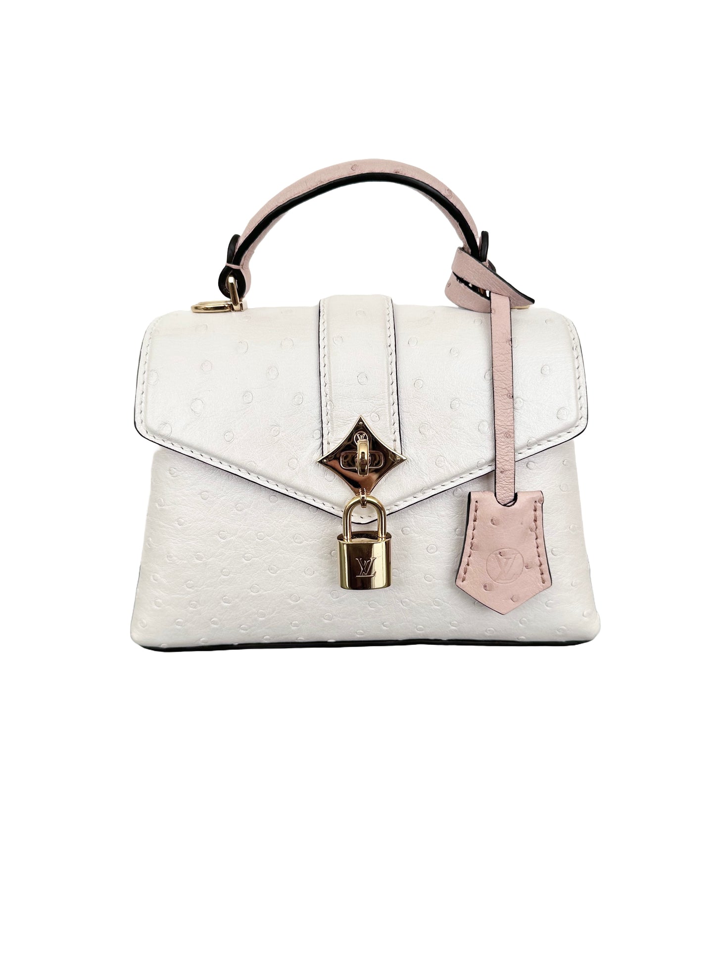 Louis Vuitton Rose des Vents Ostrich Mini Exotic Pearly White Sakura Pink