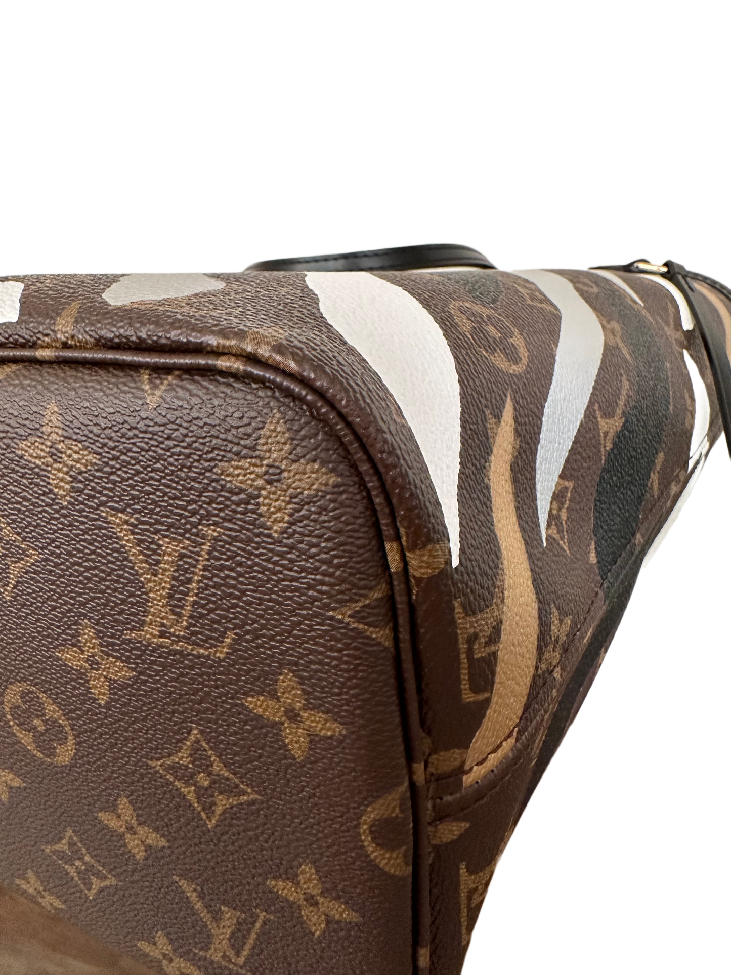 Louis Vuitton x LOL Monogram Neverfull MM Gold Silver