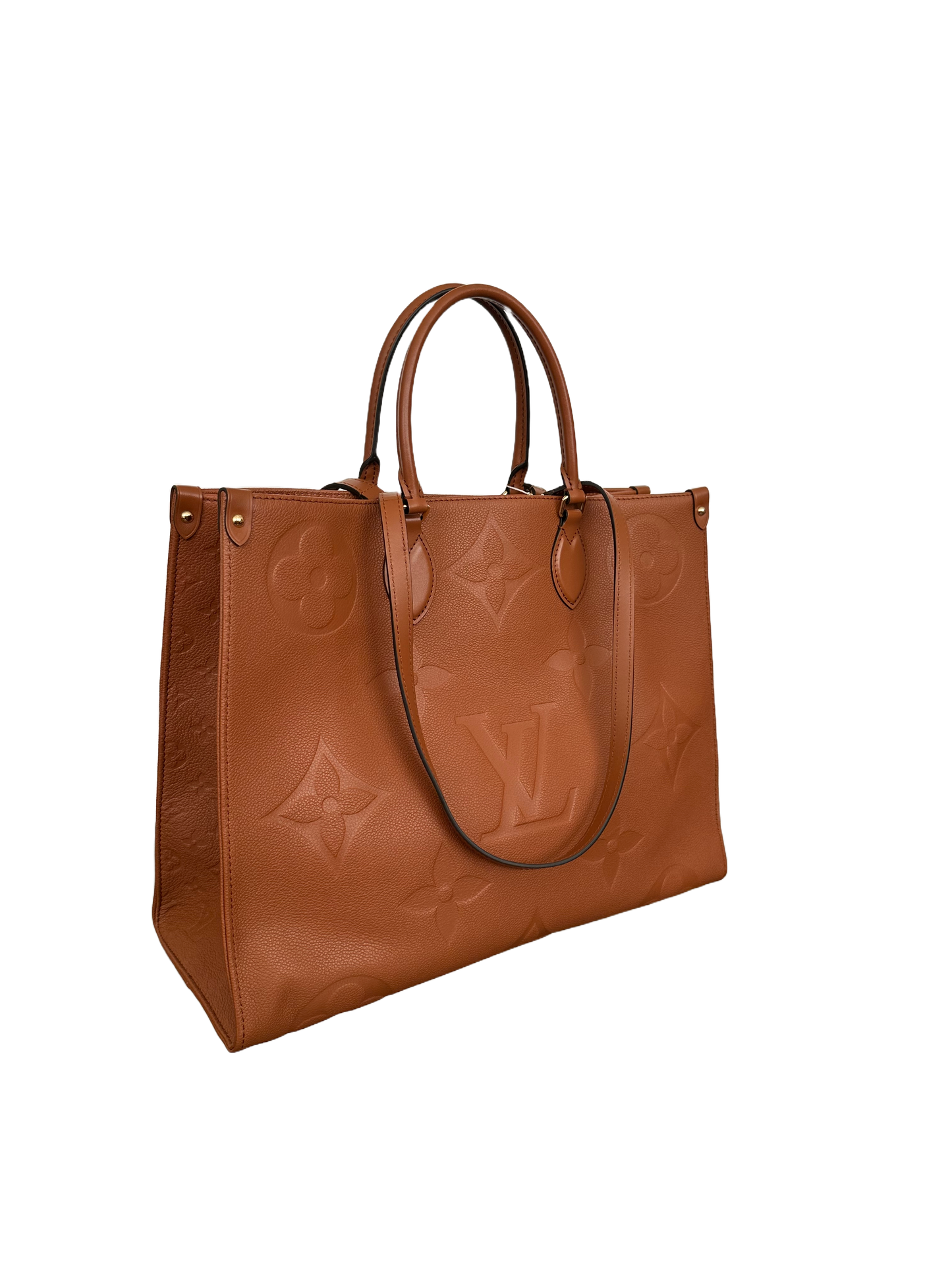 Louis Vuitton Empreinte Monogram Giant OnTheGo GM Tote Bag Cognac
