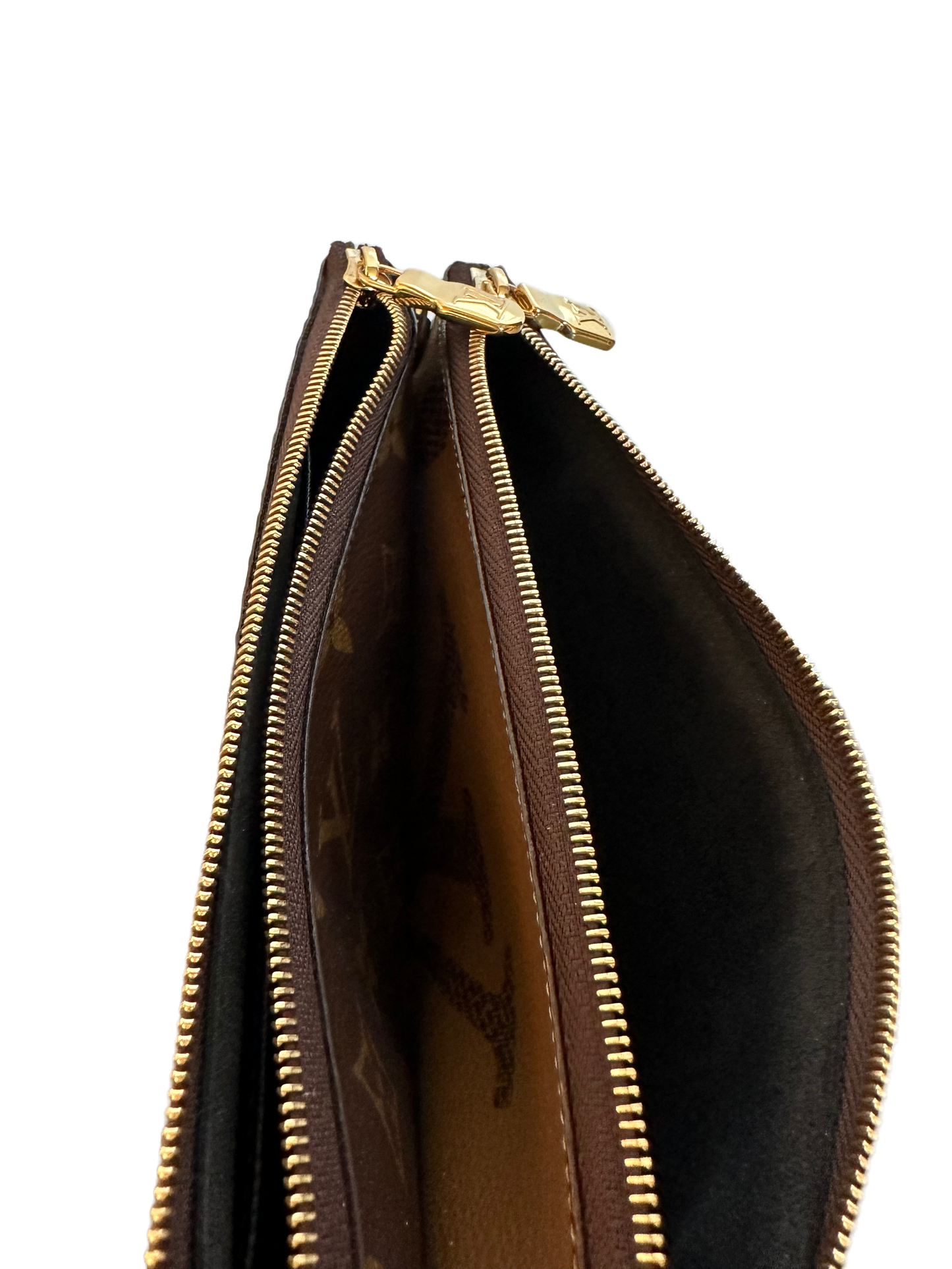 Louis Vuitton Double Zip Reverse Giant Flower Monogram Bicolor Crossbody Bag