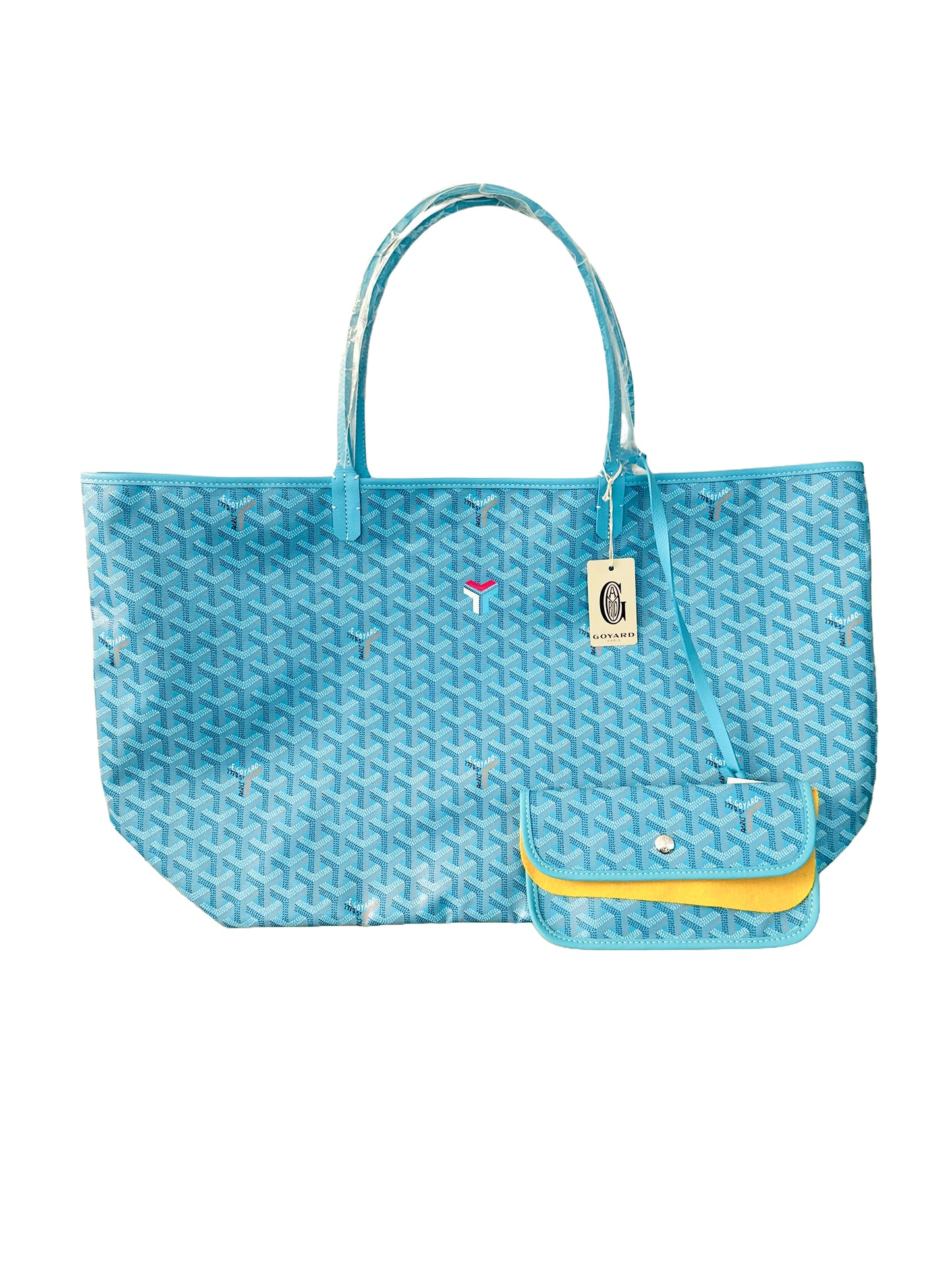 Goyard Saint Louis GM Turquoise Blue Lagoon Limited Edition with Balise Towel