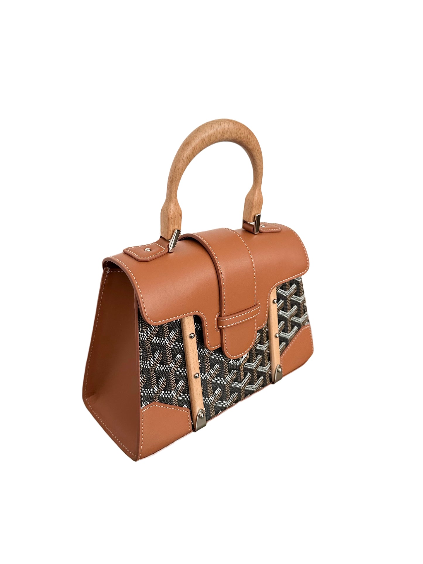 Goyard Saigon Mini Structured Brown Tan Black