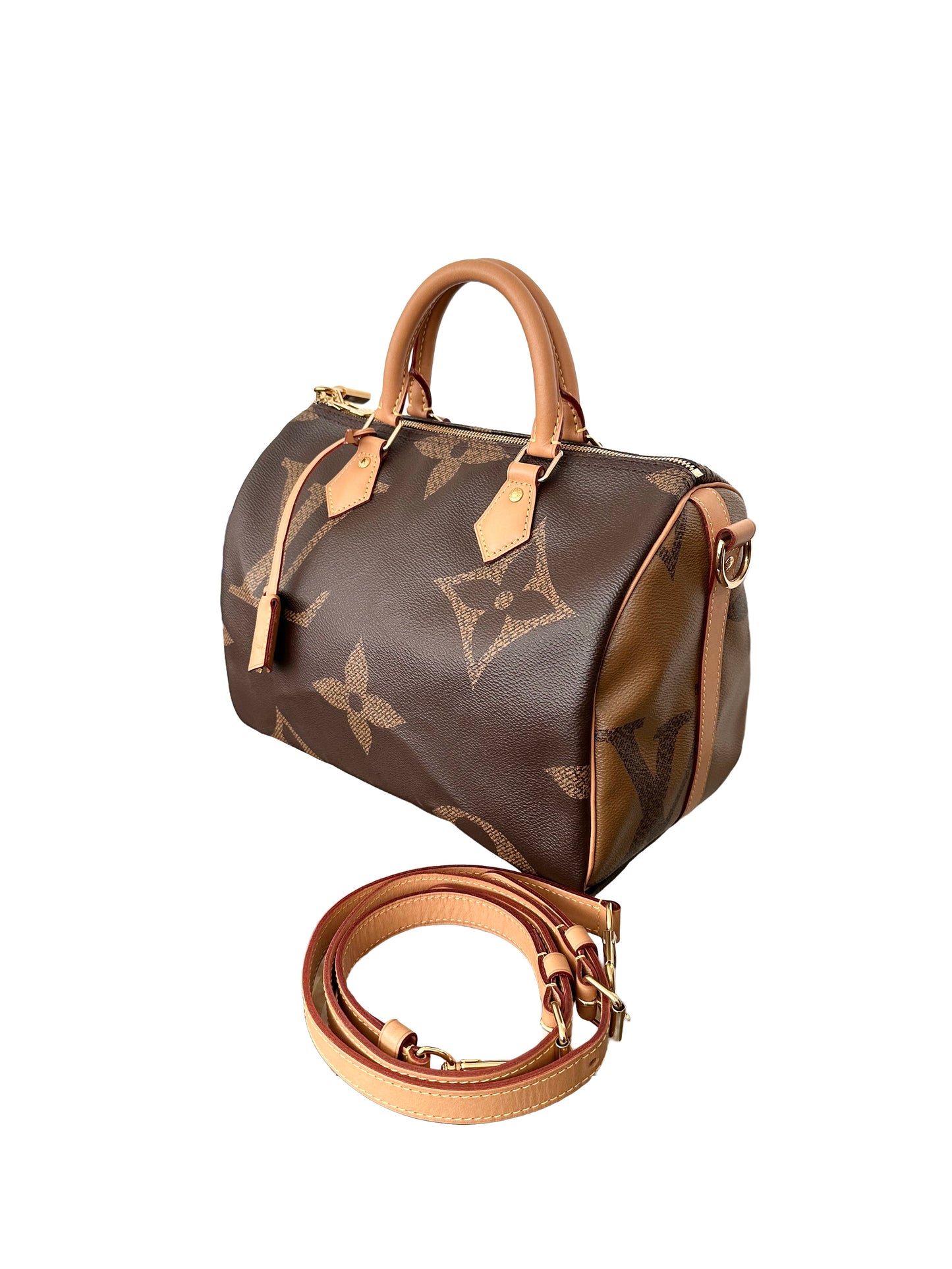 Louis Vuitton Speedy 30 Bandouliere Reverse Giant Monogram Bag