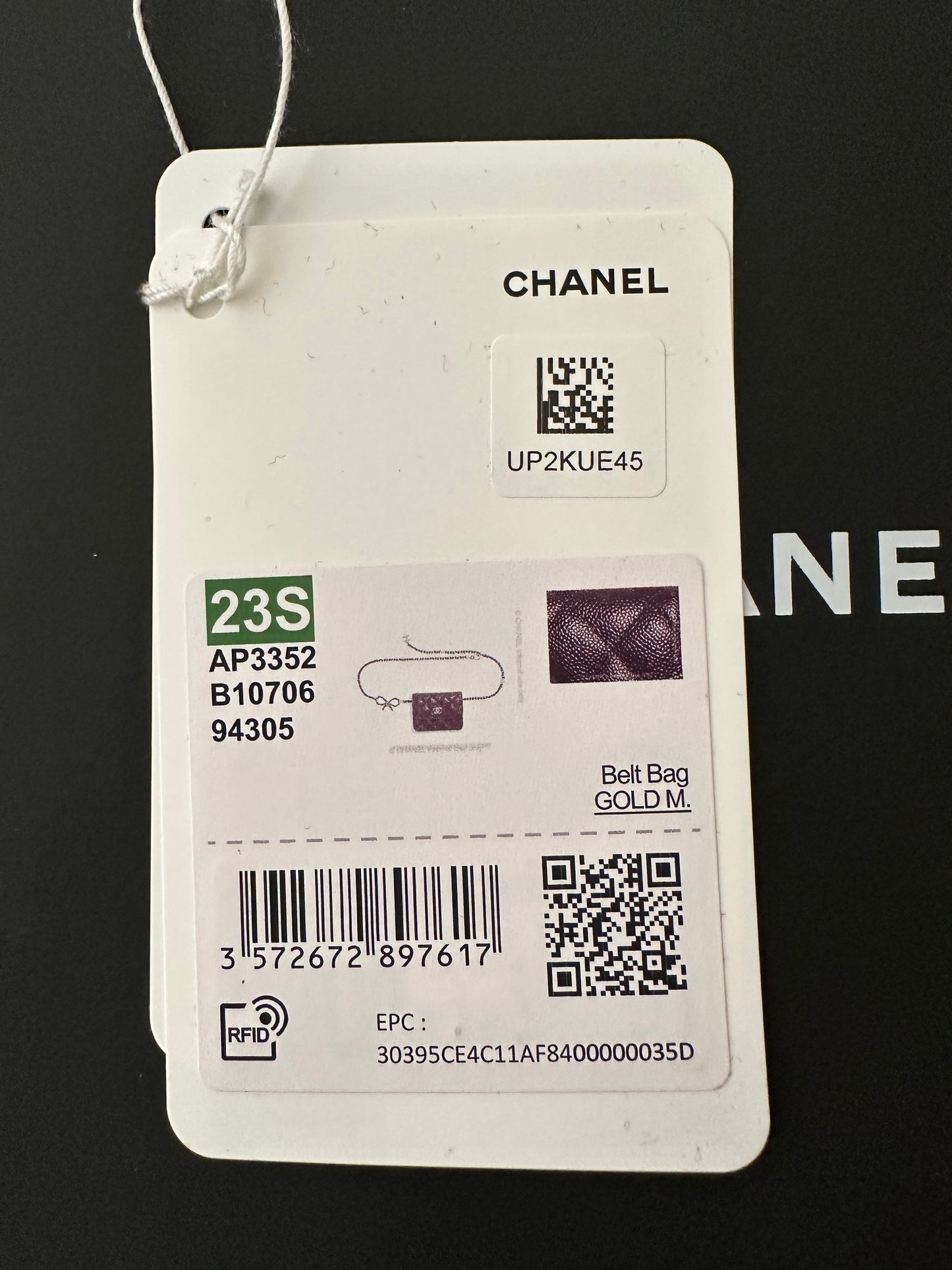 Chanel Classic Flap Chain Belt Bag Quilted Caviar Mini Black