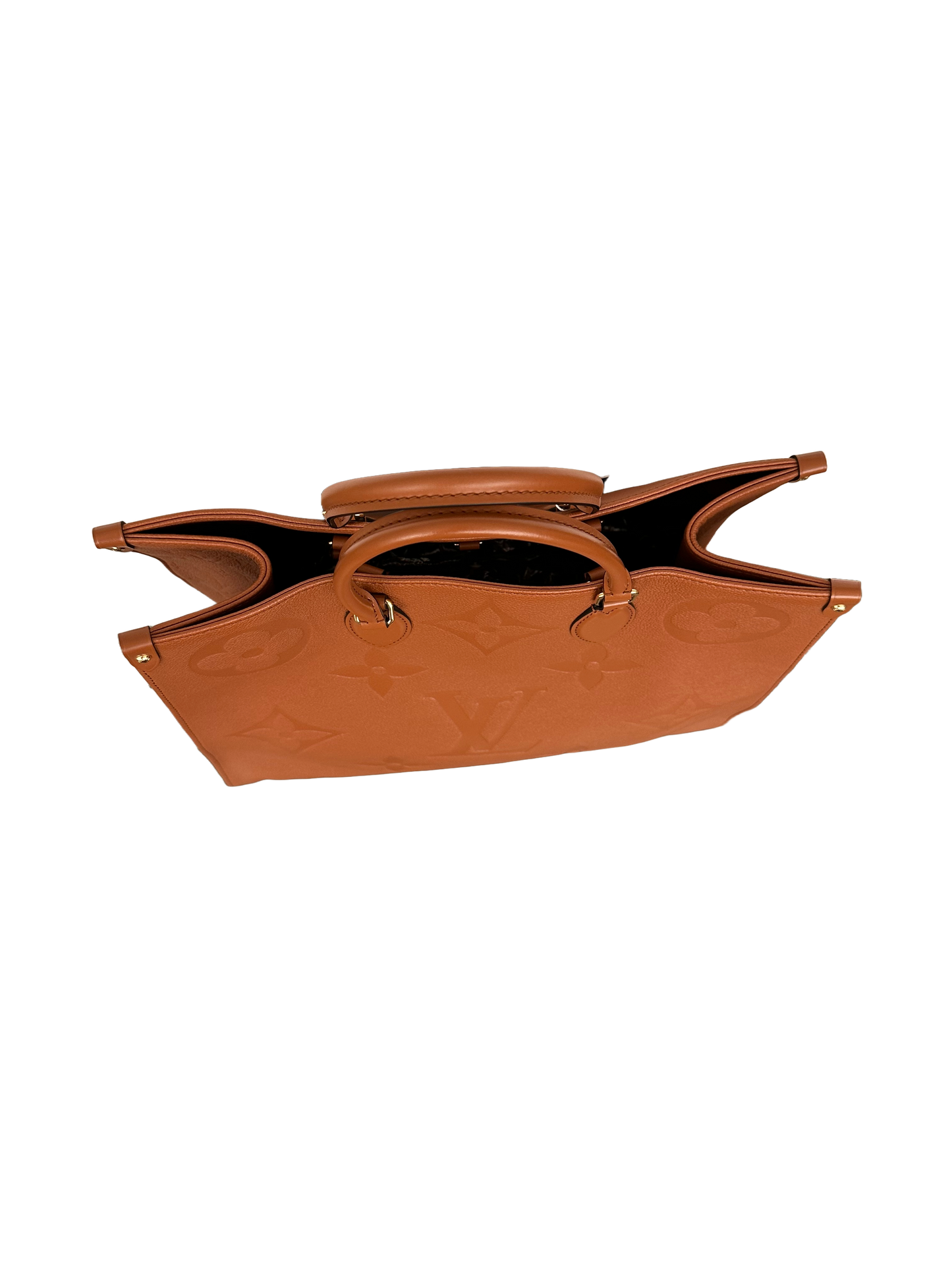 Louis Vuitton Empreinte Monogram Giant OnTheGo GM Tote Bag Cognac