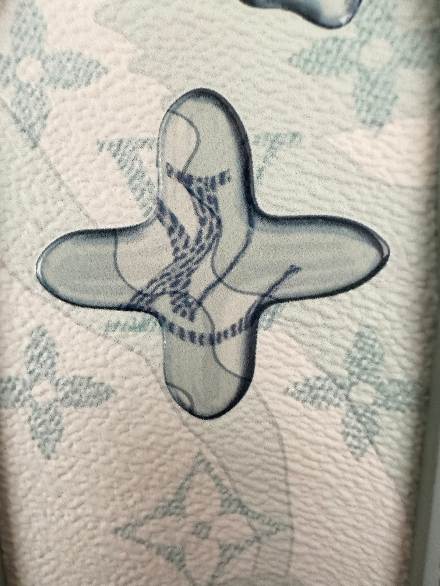 Louis Vuitton Aquagarden Keepall 25 Bandouliere Crystal Watercolor Blue