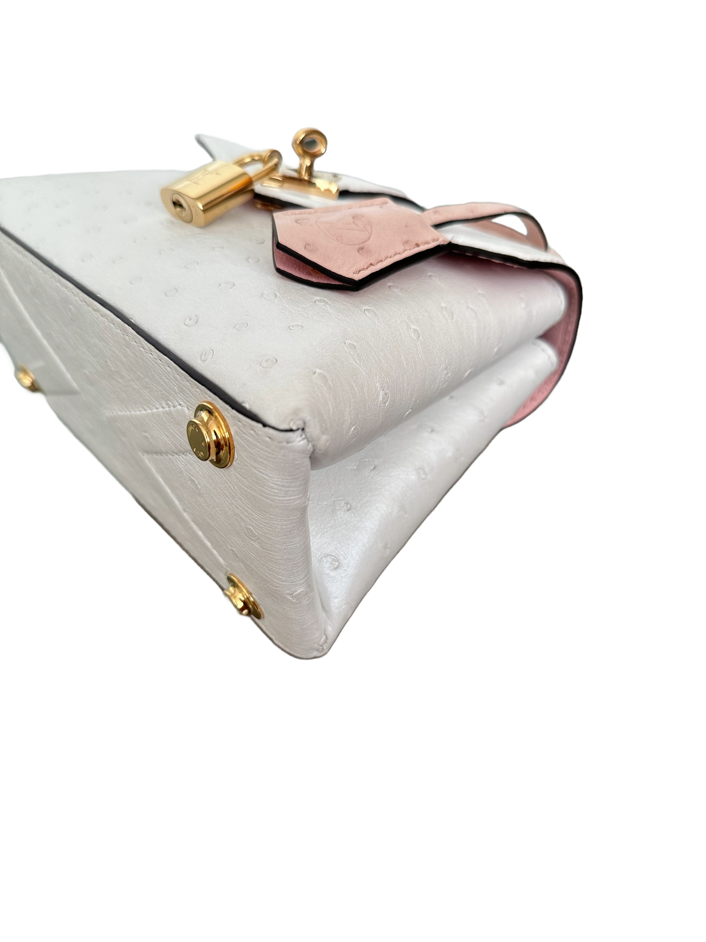 Louis Vuitton Rose des Vents Ostrich Mini Exotic Pearly White Sakura Pink