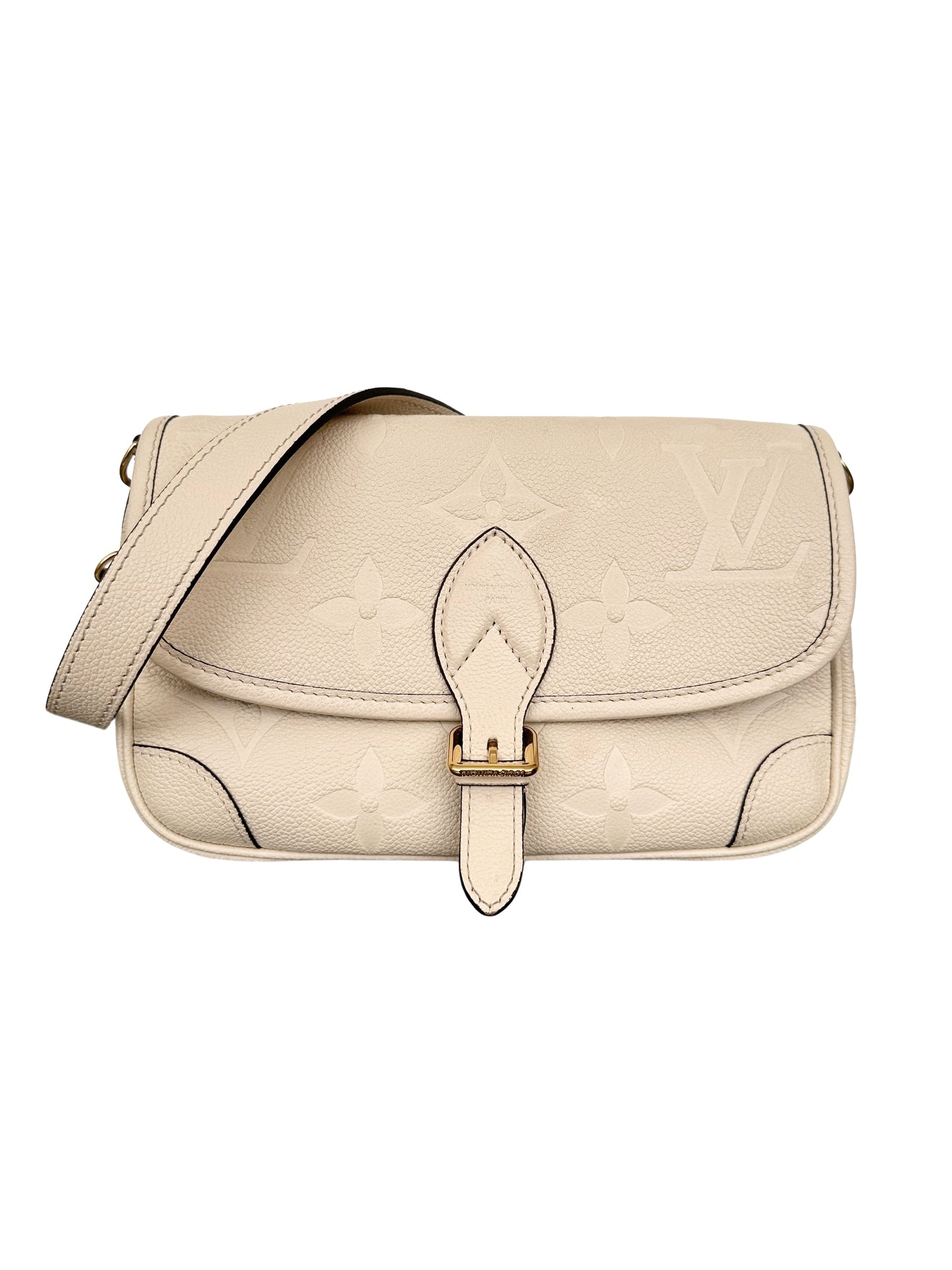 Louis Vuitton Diane Monogram Empreinte Cream Crème Beige