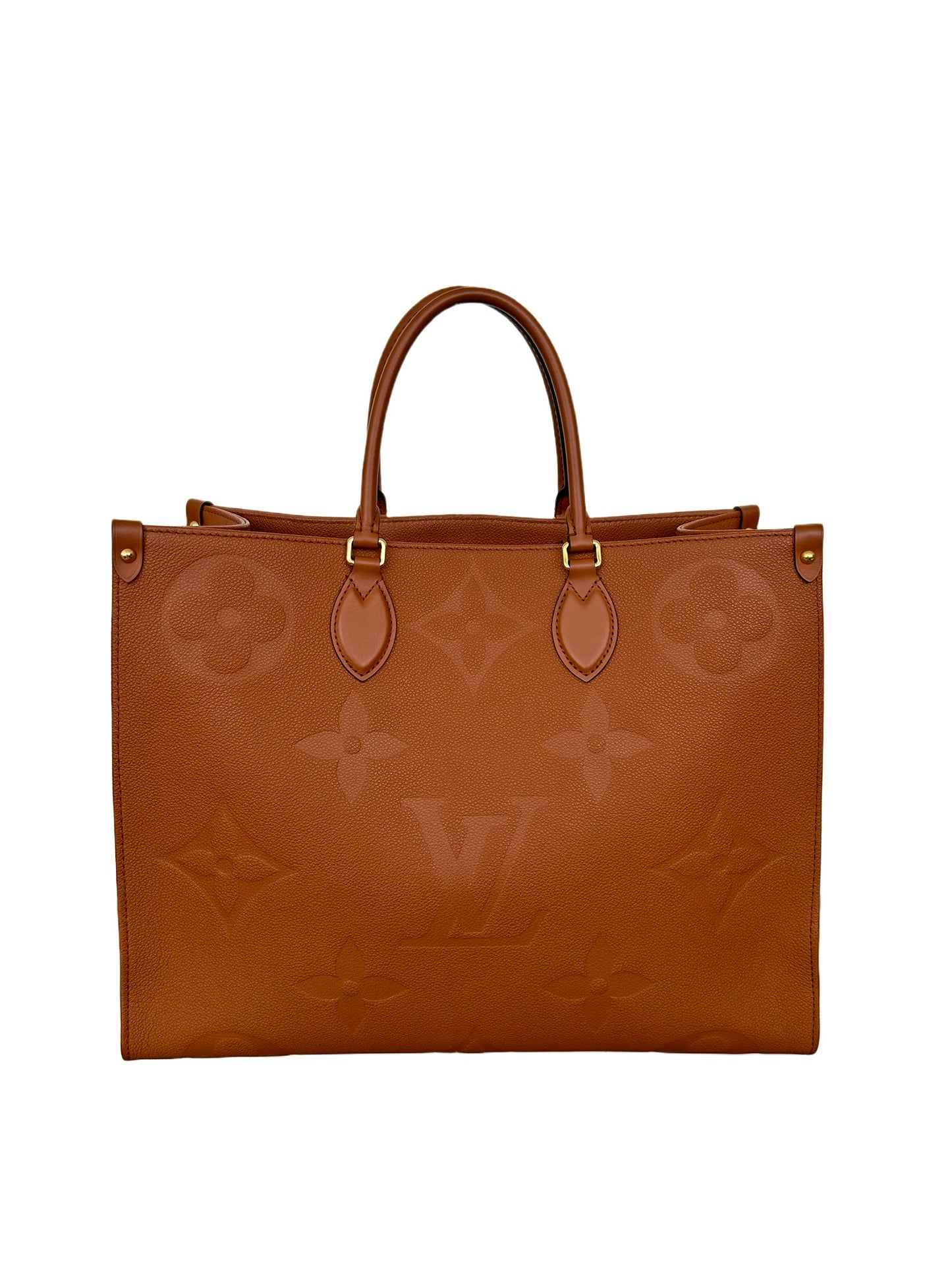 Louis Vuitton Empreinte Monogram Giant OnTheGo GM Tote Bag Cognac