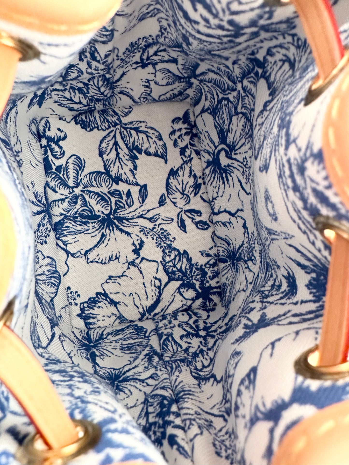 Louis Vuitton Nano Noe By The Pool Watercolor Bucket Bag Lagoon Blue