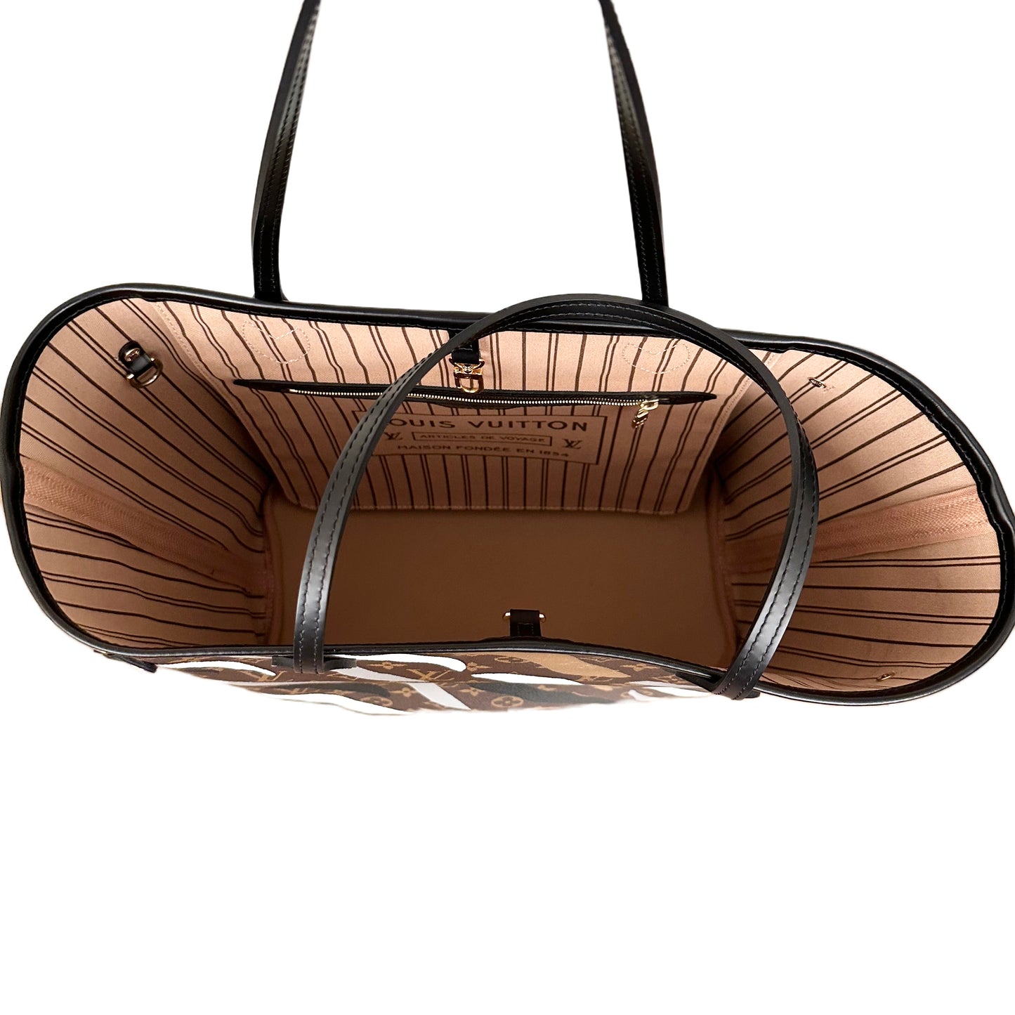 Louis Vuitton x LOL Monogram Neverfull MM Gold Silver