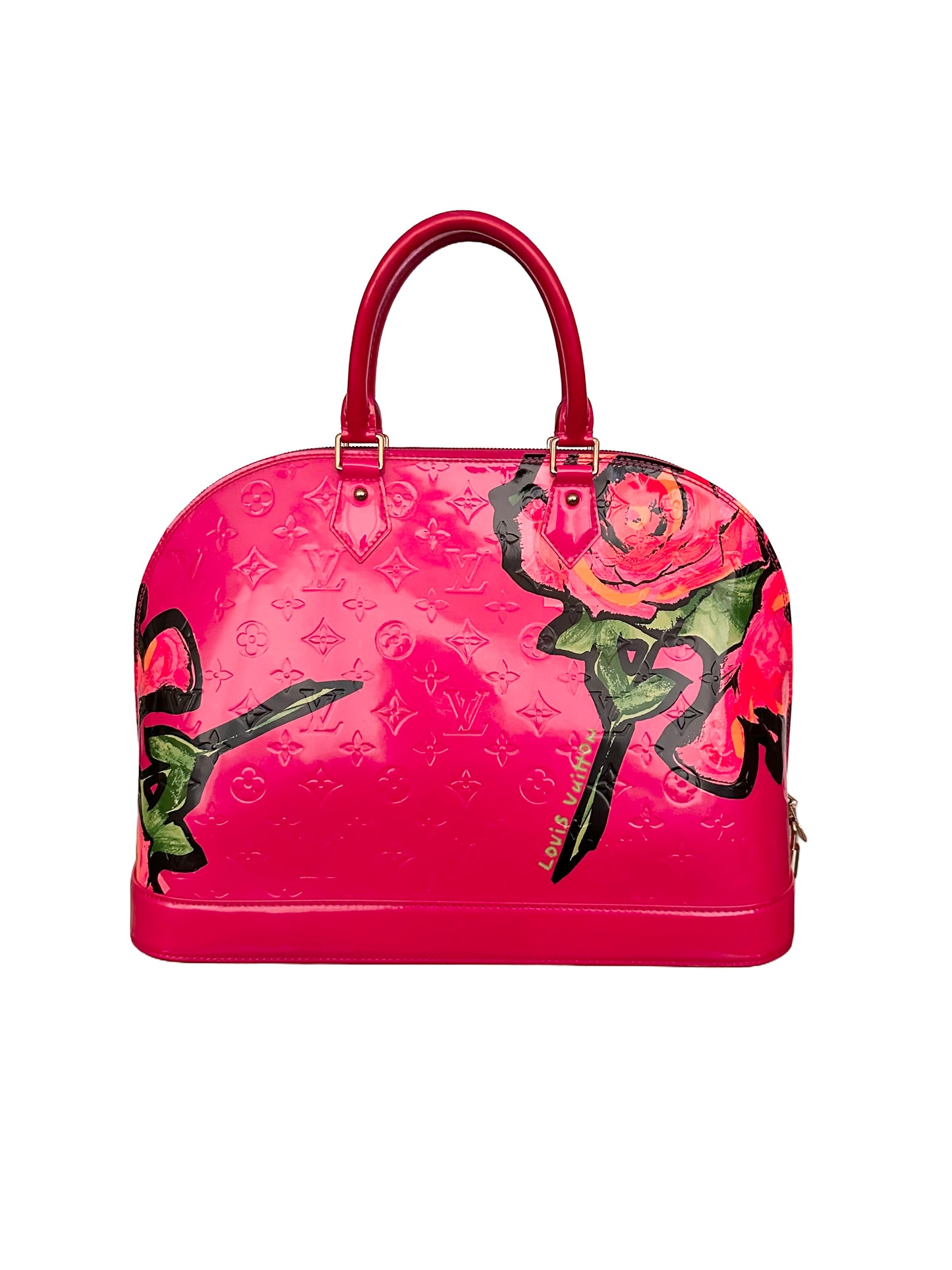 Louis Vuitton Alma GM Sprouse Pink Graffiti Roses