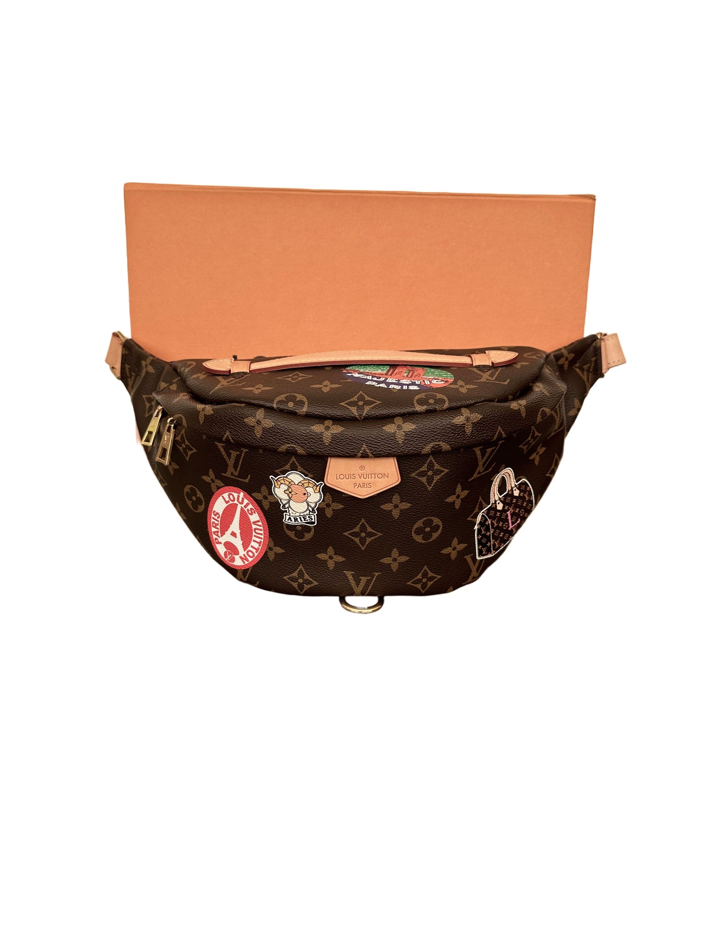 Louis Vuitton Bumbag Monogram Brown My World Tour Fanny Pack Waist Belt Bag