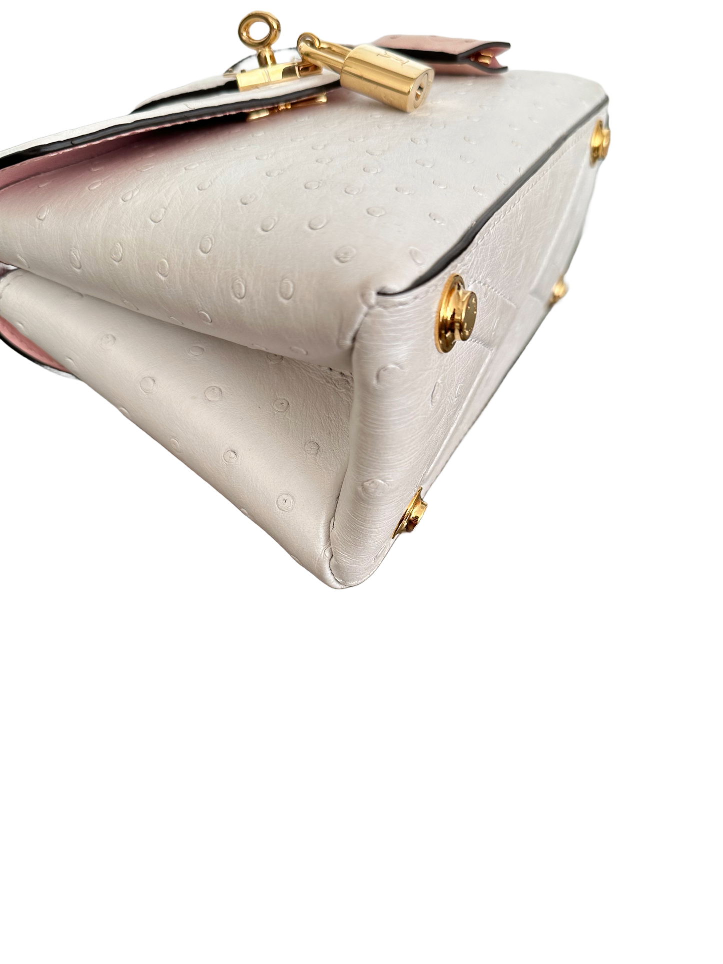 Louis Vuitton Rose des Vents Ostrich Mini Exotic Pearly White Sakura Pink