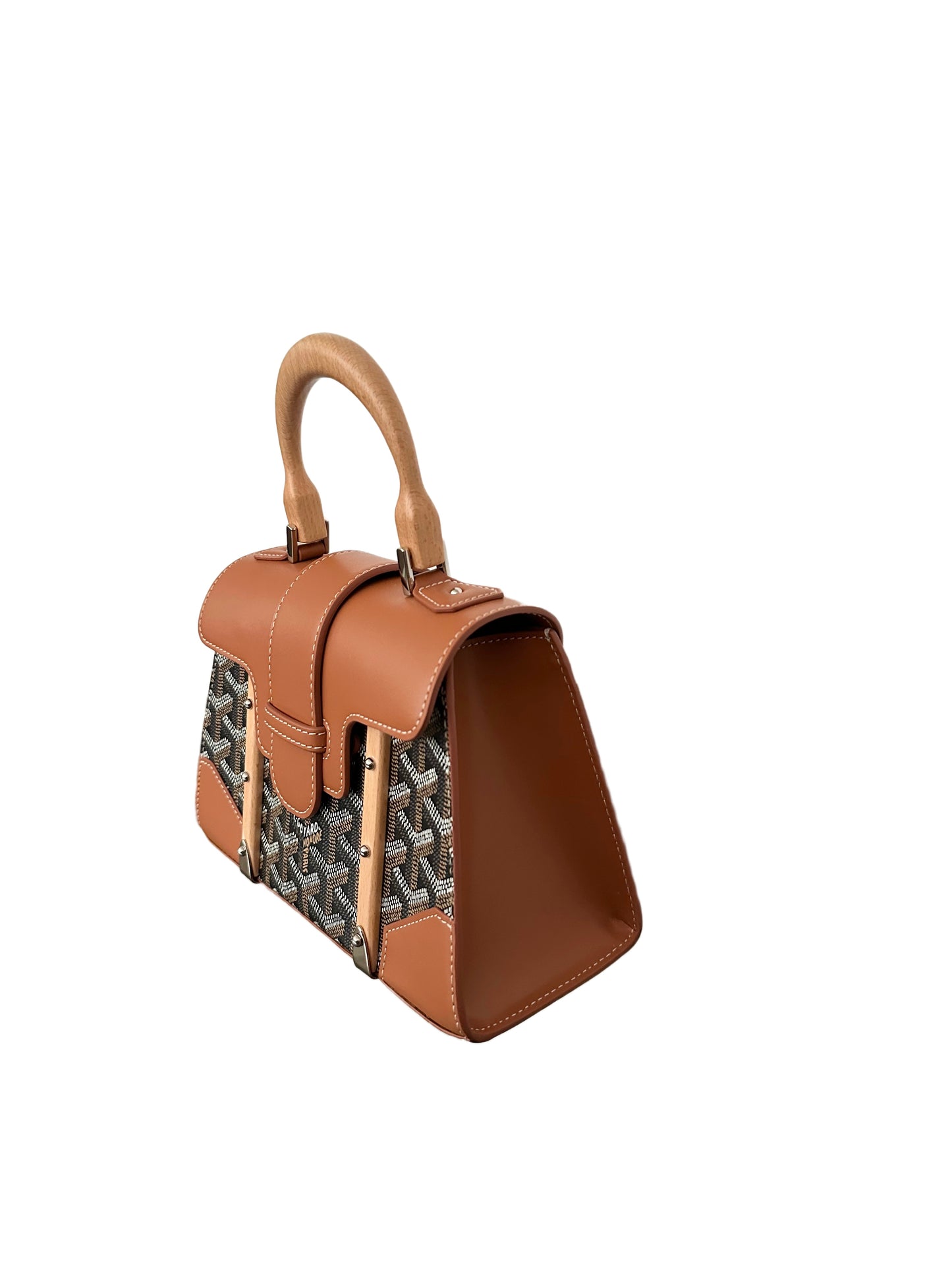 Goyard Saigon Mini Structured Brown Tan Black