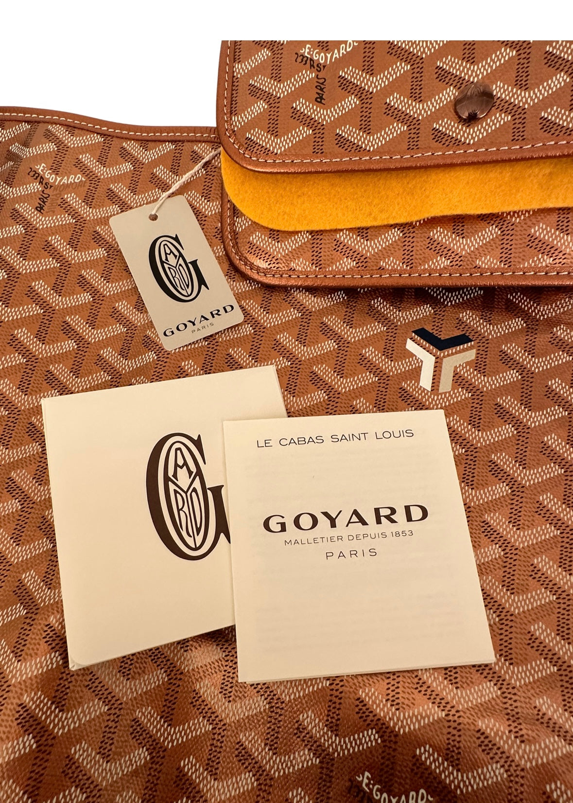 Goyard Precious Metals Saint Louis Tote Coated Canvas PM Rose Pink Gold