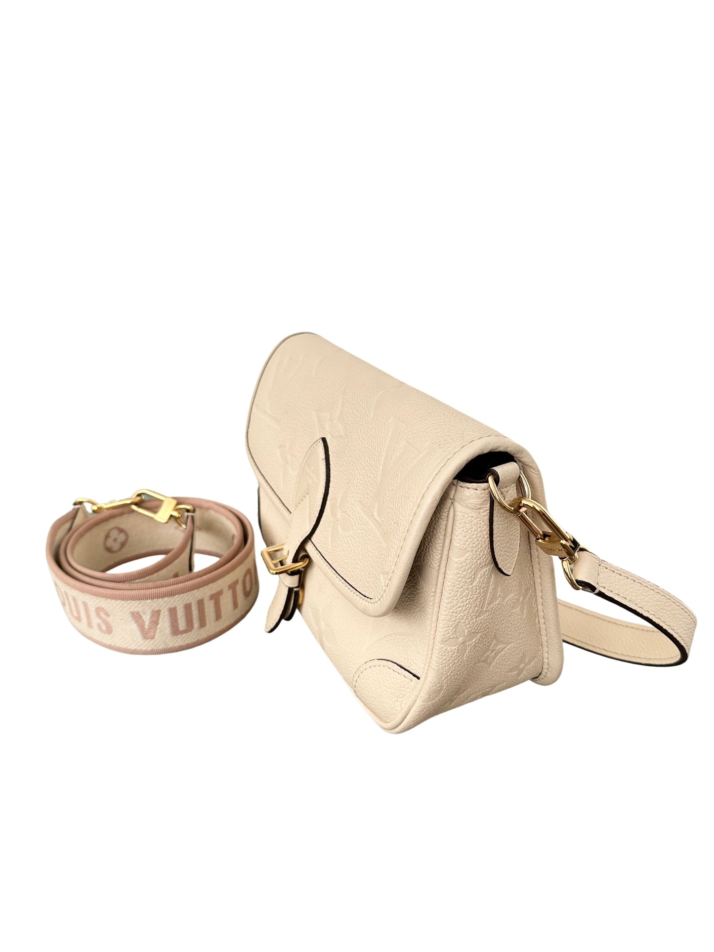 Louis Vuitton Diane Monogram Empreinte Cream Crème Beige