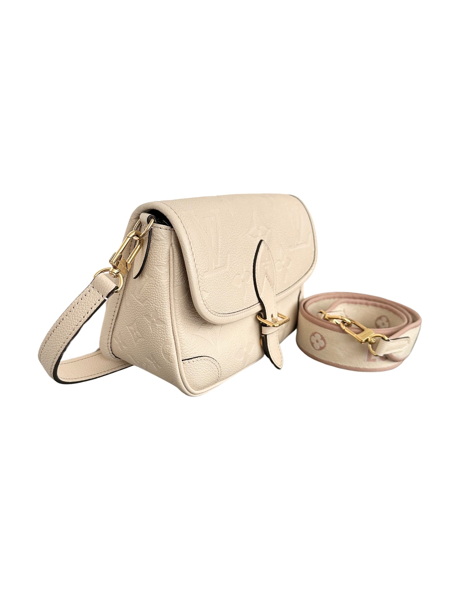 Louis Vuitton Diane Monogram Empreinte Cream Crème Beige