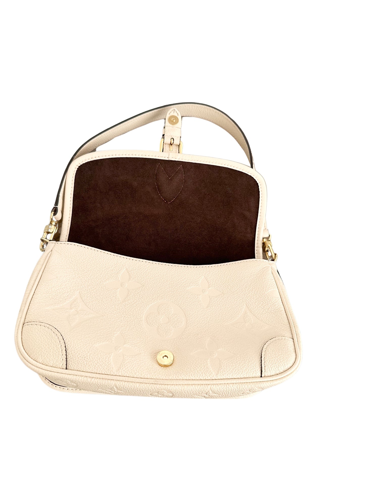 Louis Vuitton Diane Monogram Empreinte Cream Crème Beige