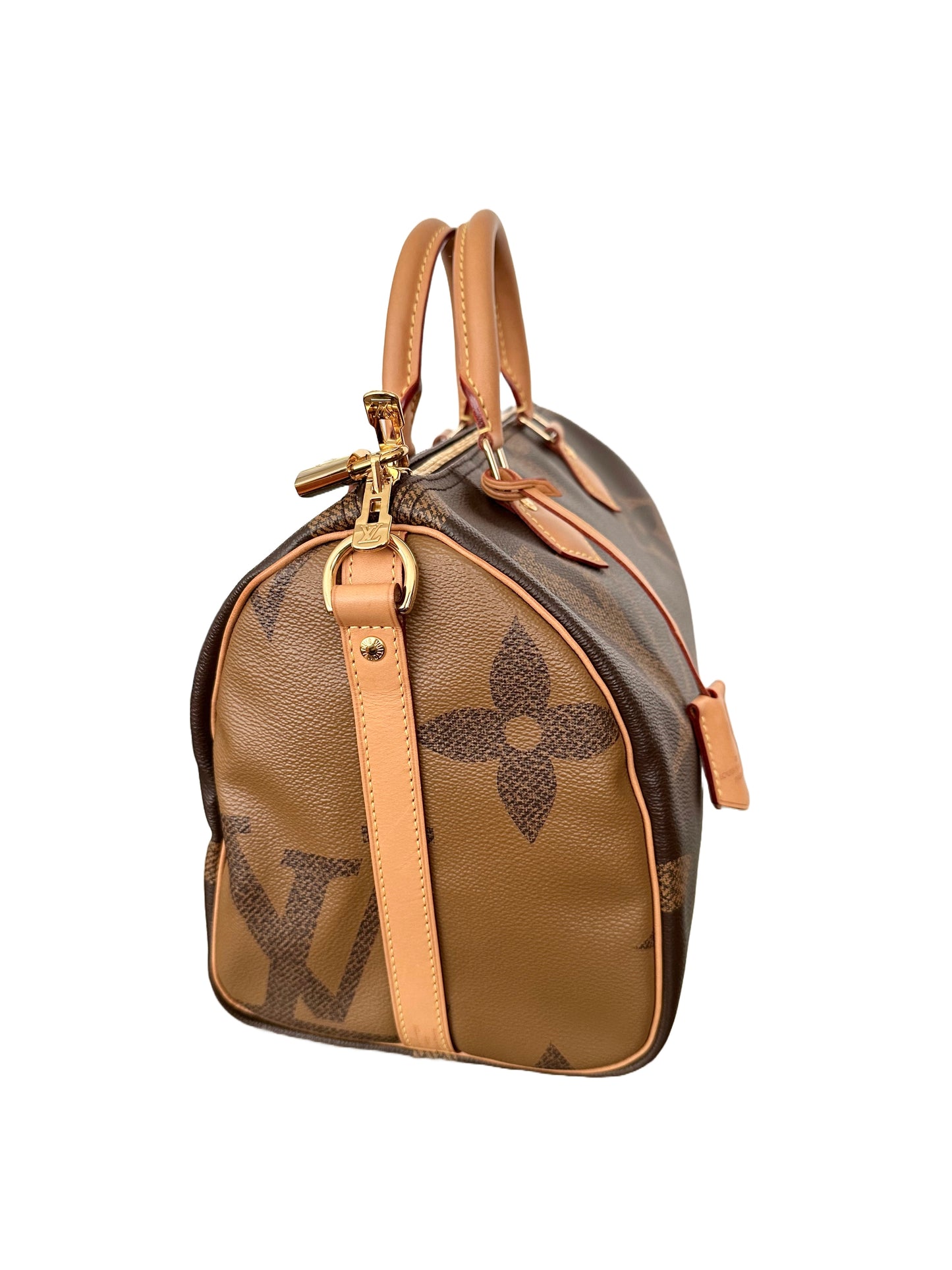 Louis Vuitton Speedy 30 Bandouliere Reverse Giant Monogram Bag