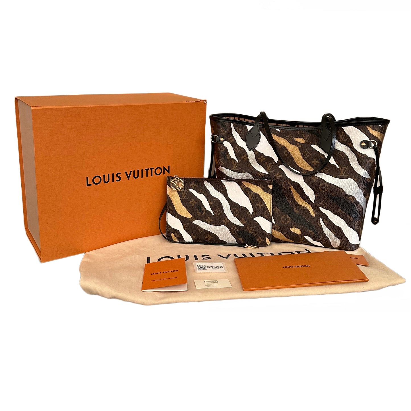 Louis Vuitton x LOL Monogram Neverfull MM Gold Silver