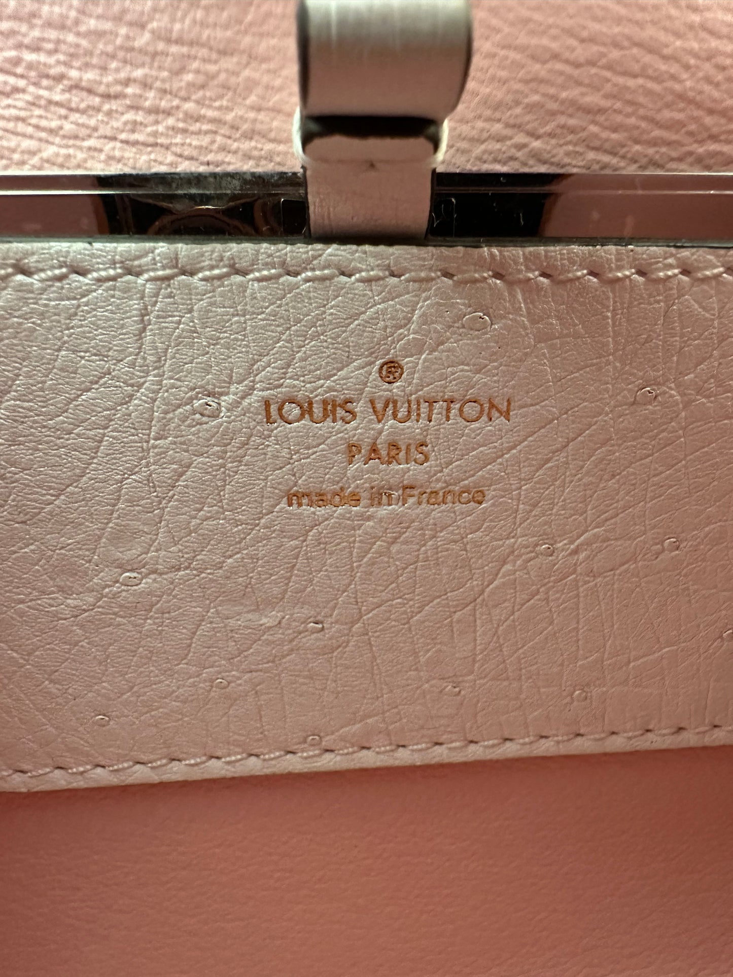 Louis Vuitton Rose des Vents Ostrich Mini Exotic Pearly White Sakura Pink