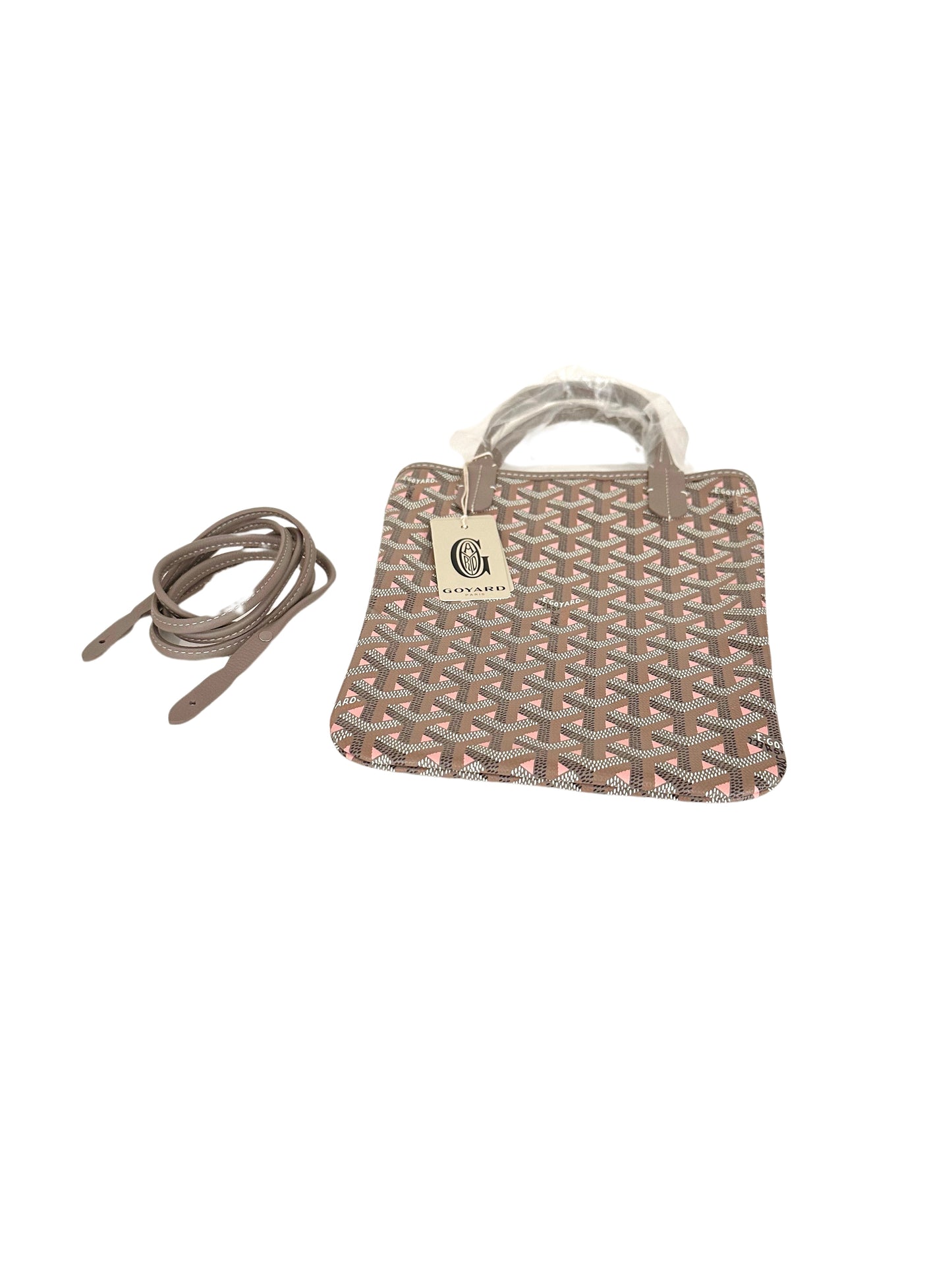 Goyard Poitiers Tote Claire Voie Greige Powdered Pink