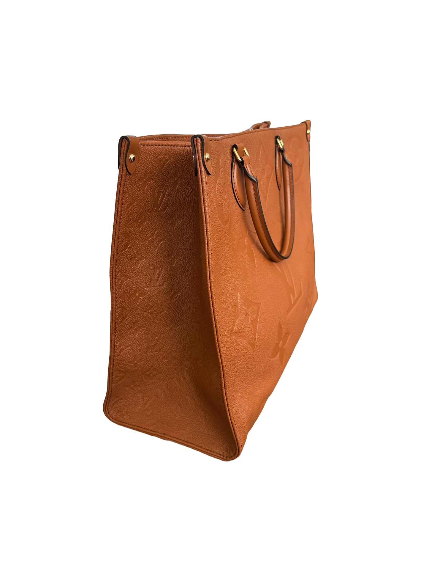 Louis Vuitton Empreinte Monogram Giant OnTheGo GM Tote Bag Cognac