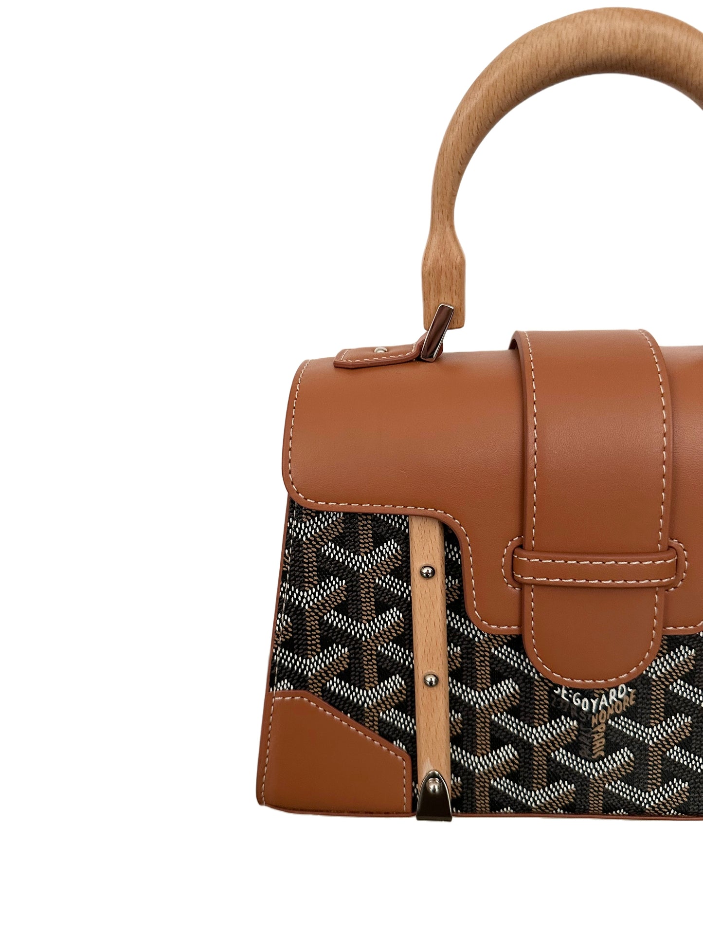 Goyard Saigon Mini Structured Brown Tan Black