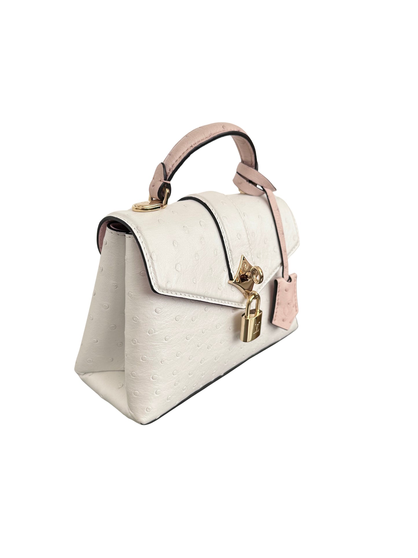 Louis Vuitton Rose des Vents Ostrich Mini Exotic Pearly White Sakura Pink