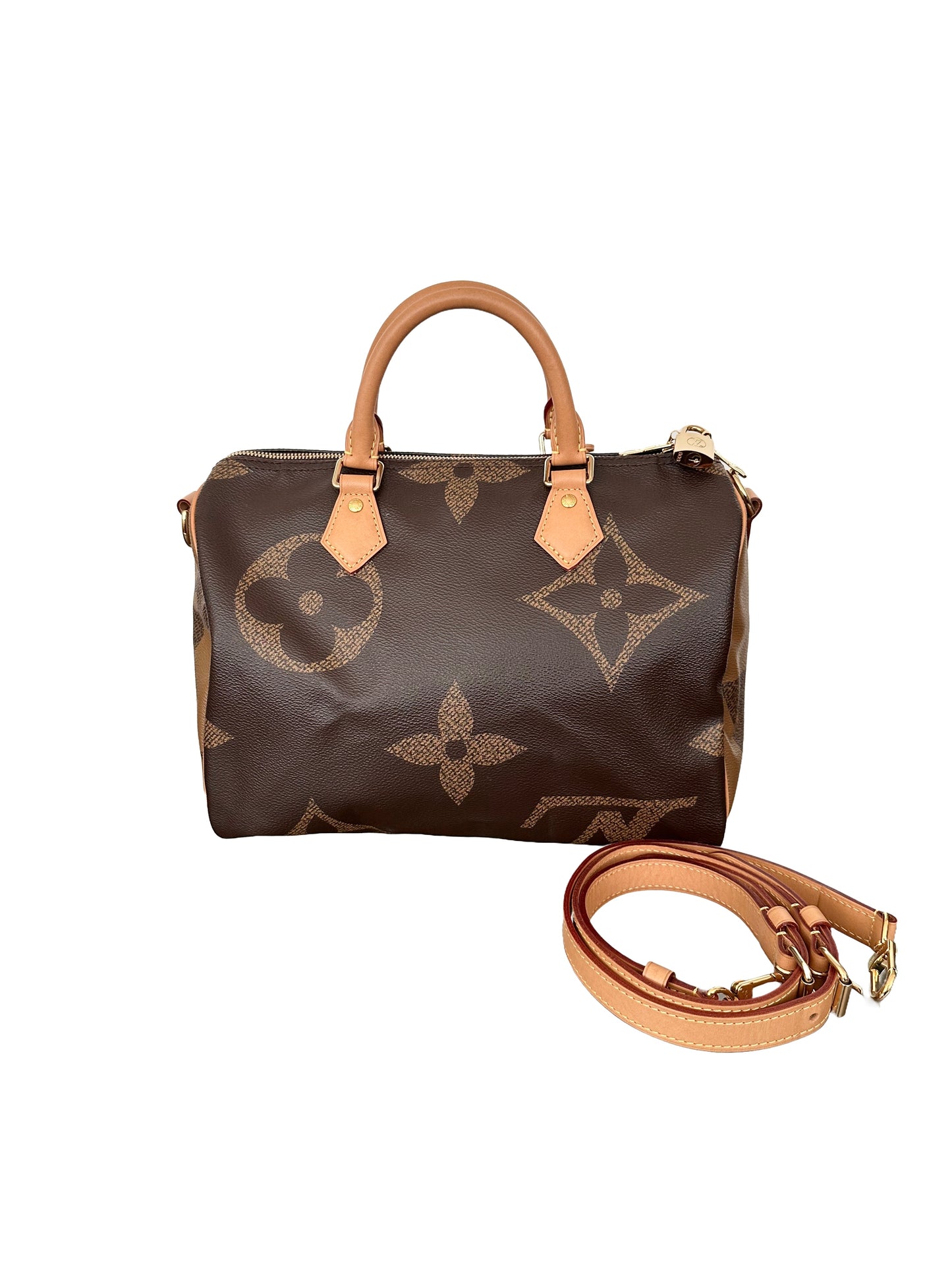 Louis Vuitton Speedy 30 Bandouliere Reverse Giant Monogram Bag