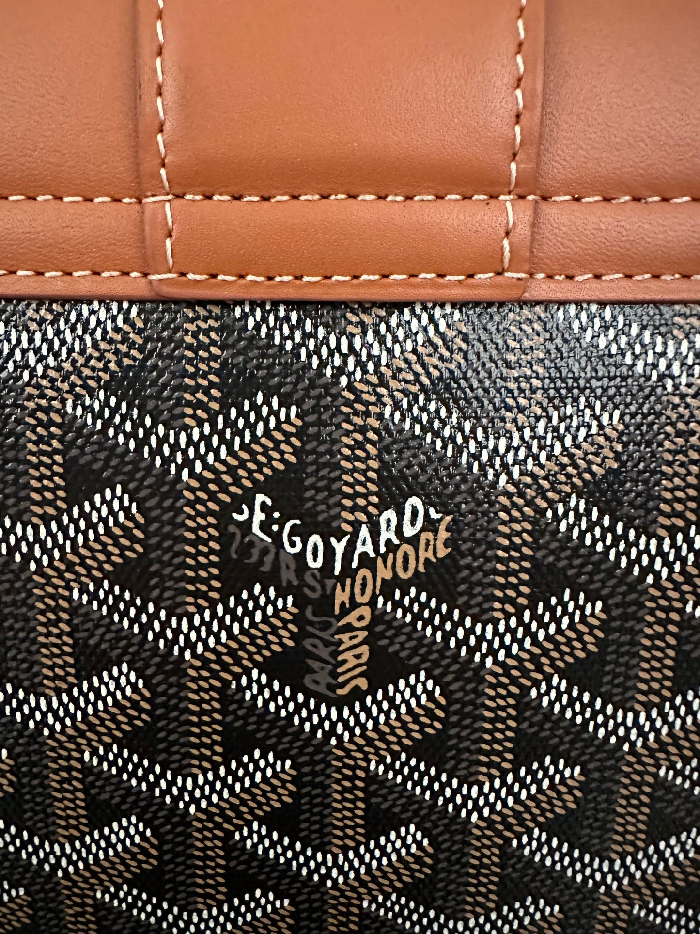 Goyard Saigon Mini Structured Brown Tan Black