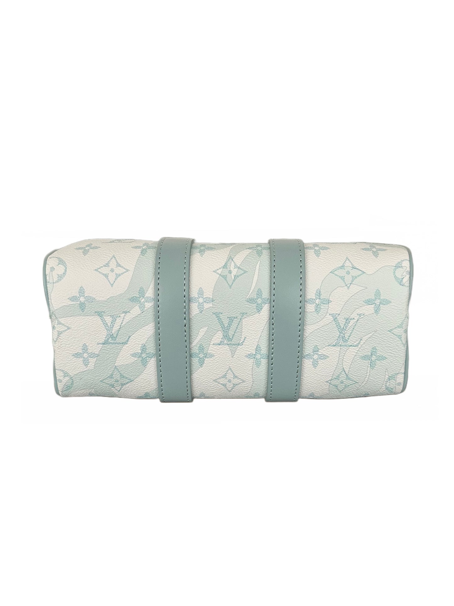 Louis Vuitton Aquagarden Keepall 25 Bandouliere Crystal Watercolor Blue