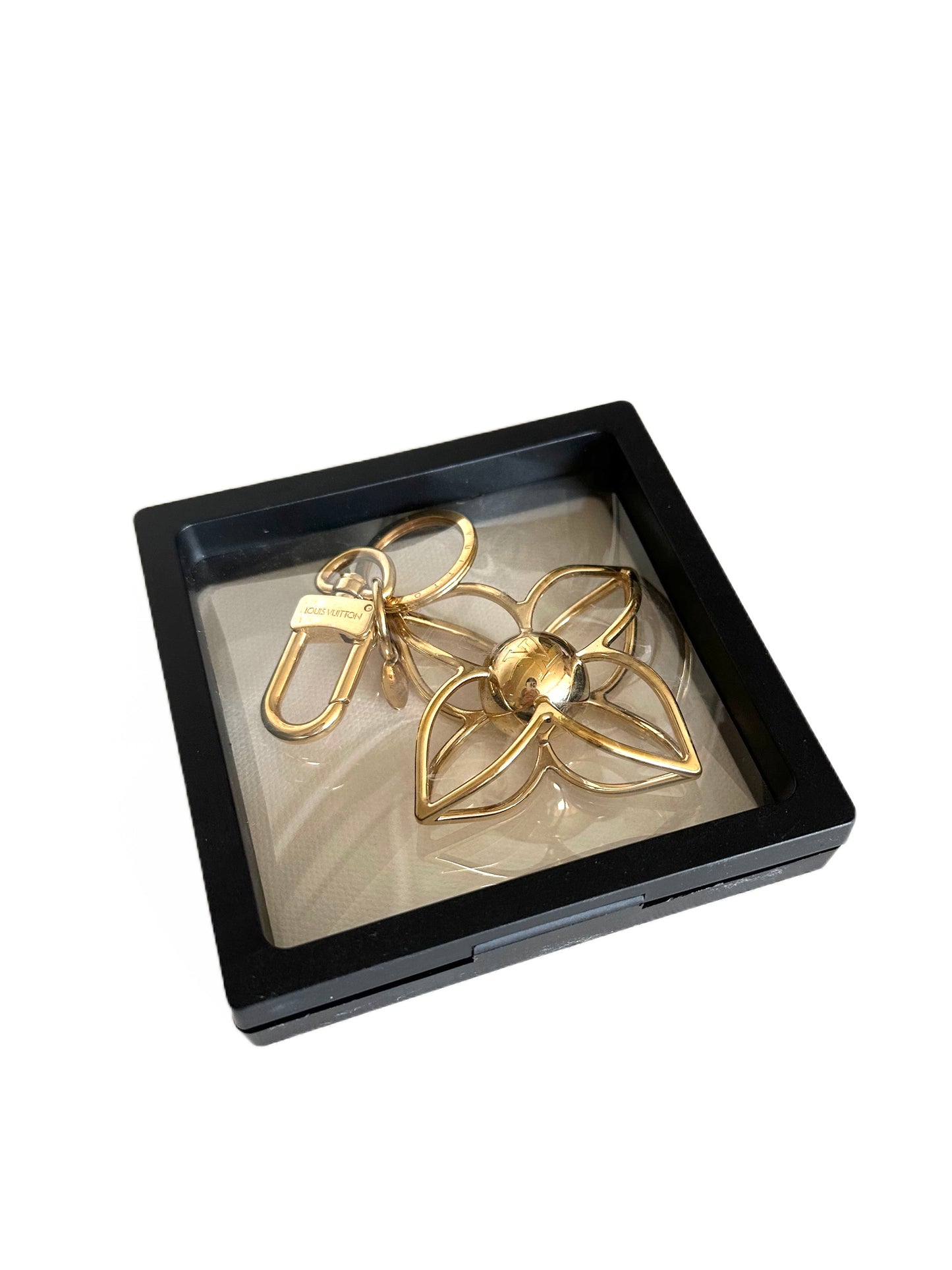 Louis Vuitton Golden Sphere Fleur Keychain Keyring Bag Charm Limited Edition