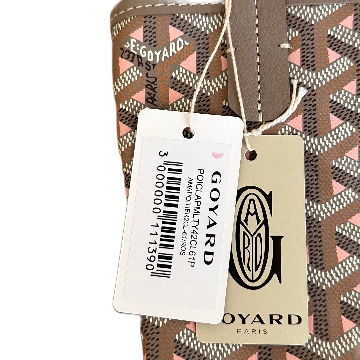 Goyard Poitiers Tote Claire Voie Greige Powdered Pink