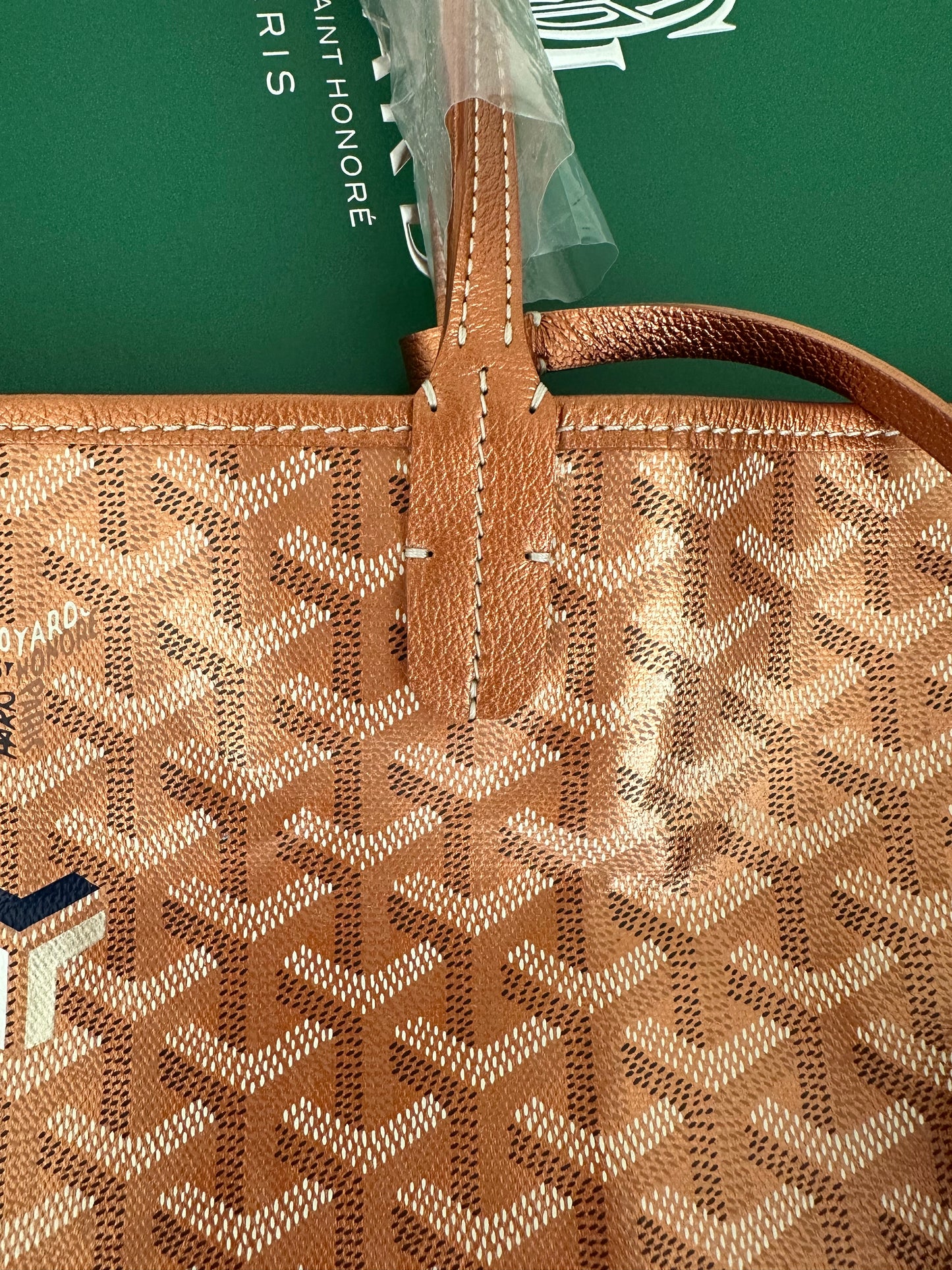 Goyard Precious Metals Saint Louis Tote Coated Canvas PM Rose Pink Gold
