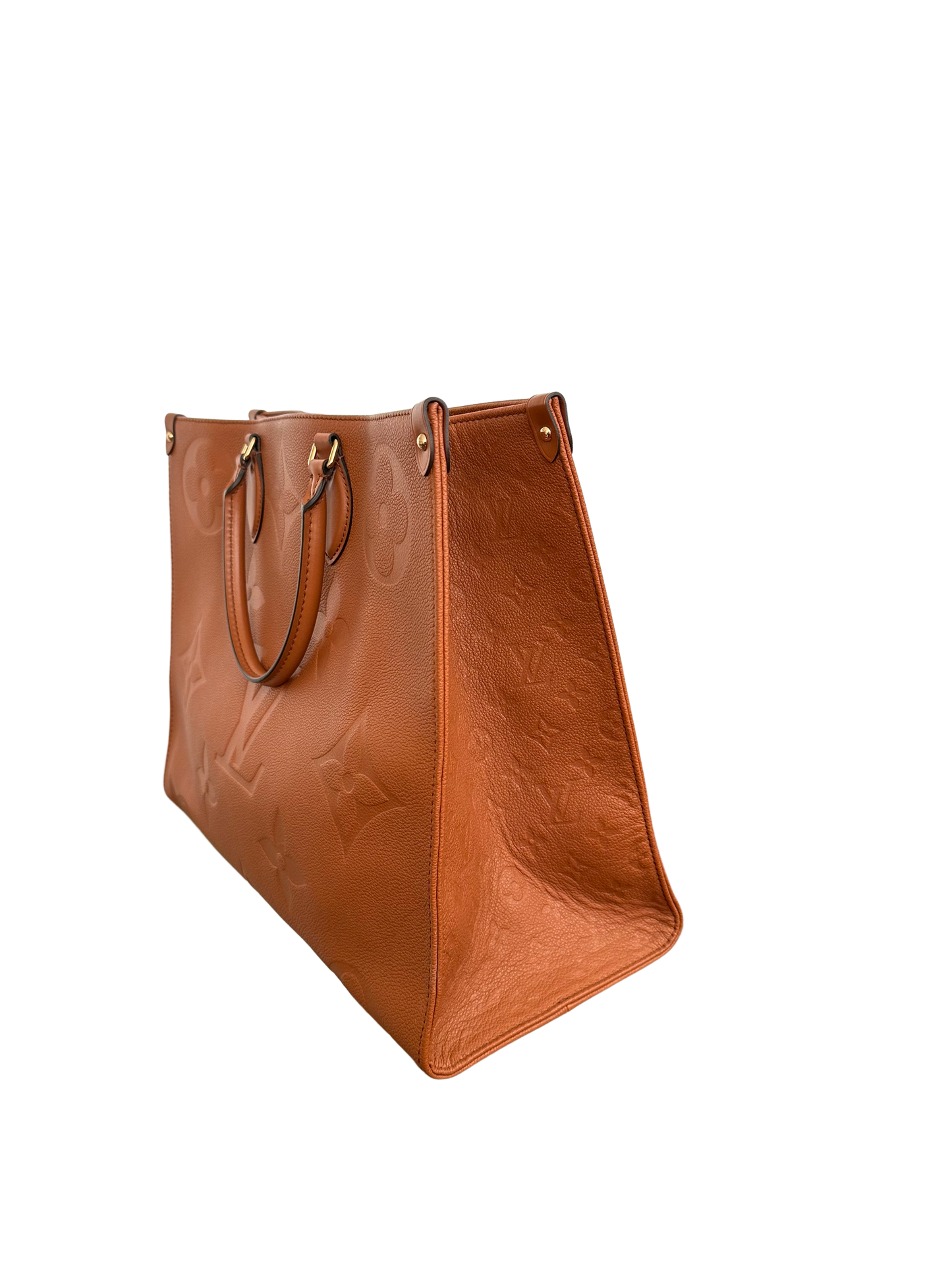 Louis Vuitton Empreinte Monogram Giant OnTheGo GM Tote Bag Cognac