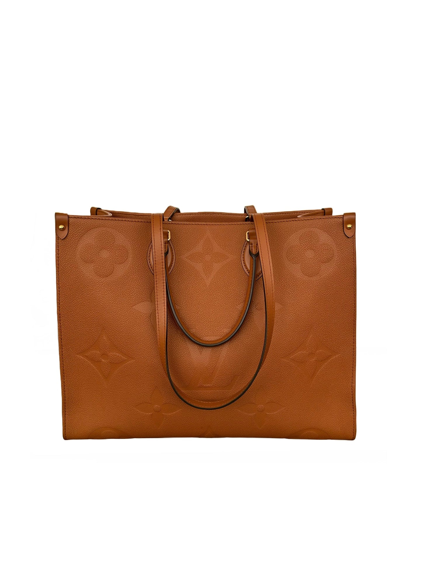 Louis Vuitton Empreinte Monogram Giant OnTheGo GM Tote Bag Cognac