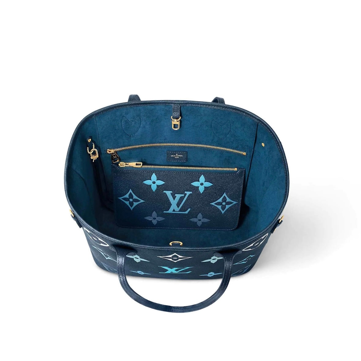 Louis Vuitton By The Pool Neverfull MM Tote Degrade Gradient Blue