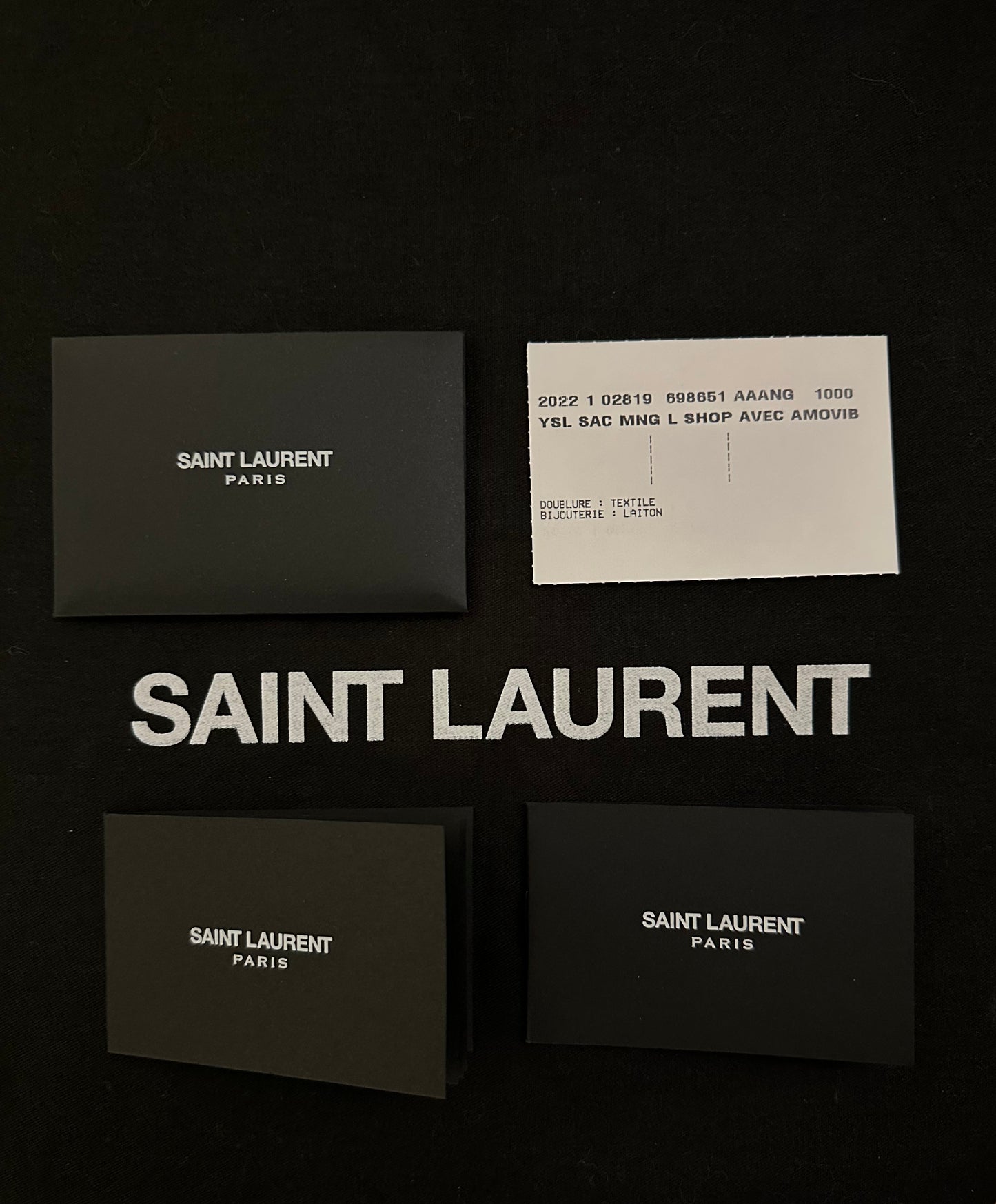 Yves Saint Laurent YSL Icare Black Lambskin Leather Maxi Shopping Tote Bag