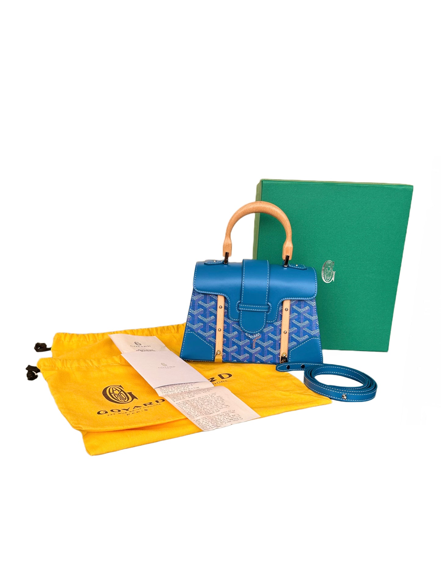 Goyard Saigon Mini Structured Sky Blue