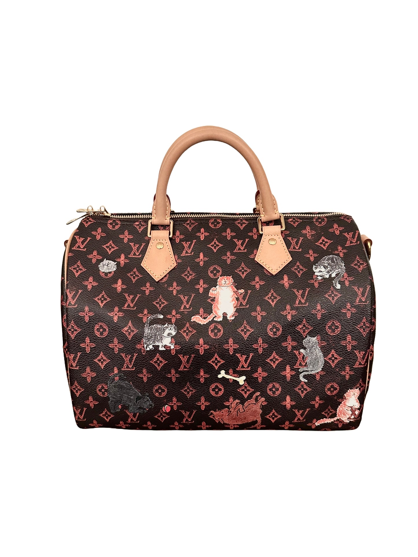 Louis Vuitton x Grace Coddington Catogram Speedy Bandouliere 30