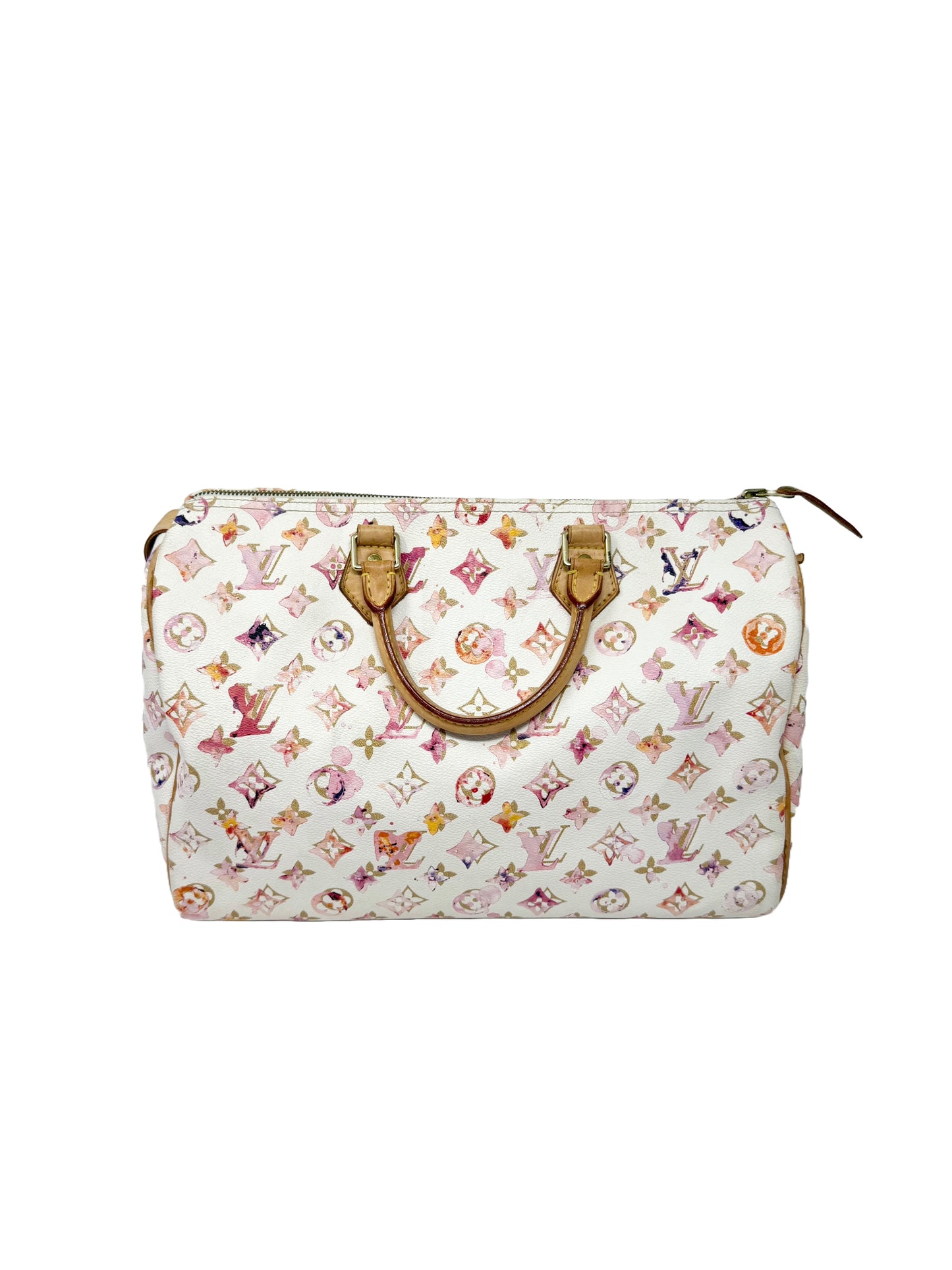 Louis Vuitton Richard Prince Watercolor Aquarelle Speedy 35 White